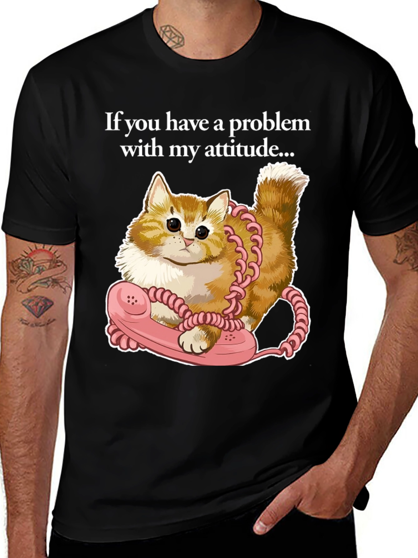 Variant 8 of Cat Attitude T-Shirt