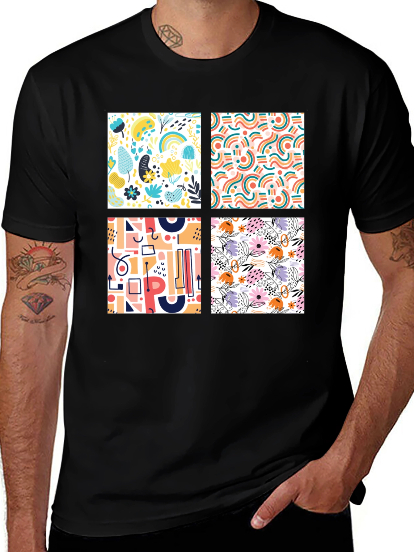 Variant 11 of Abstract Pattern Tee - Modern Design