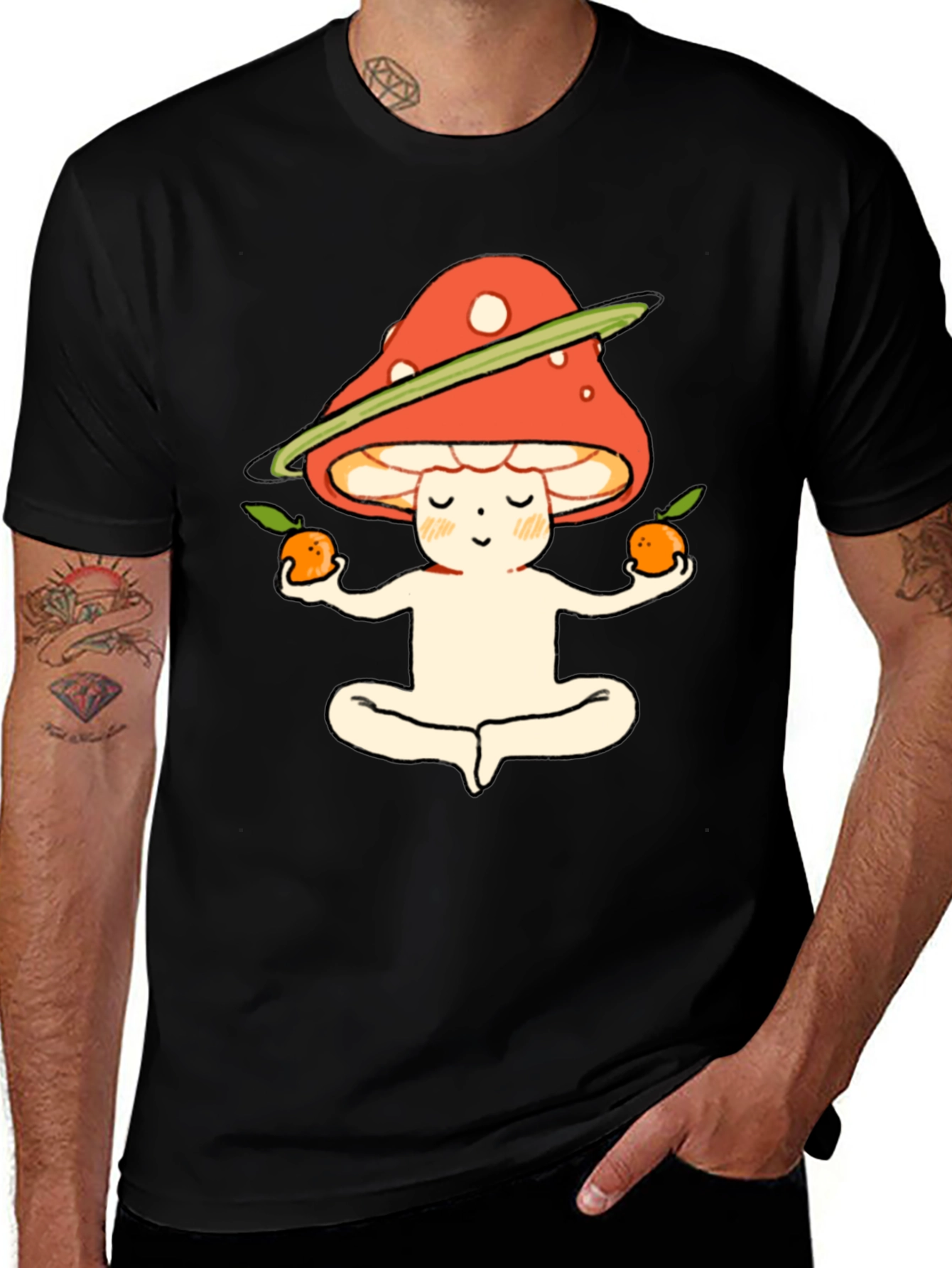 Variant 4 of Meditating Mushroom T-Shirt