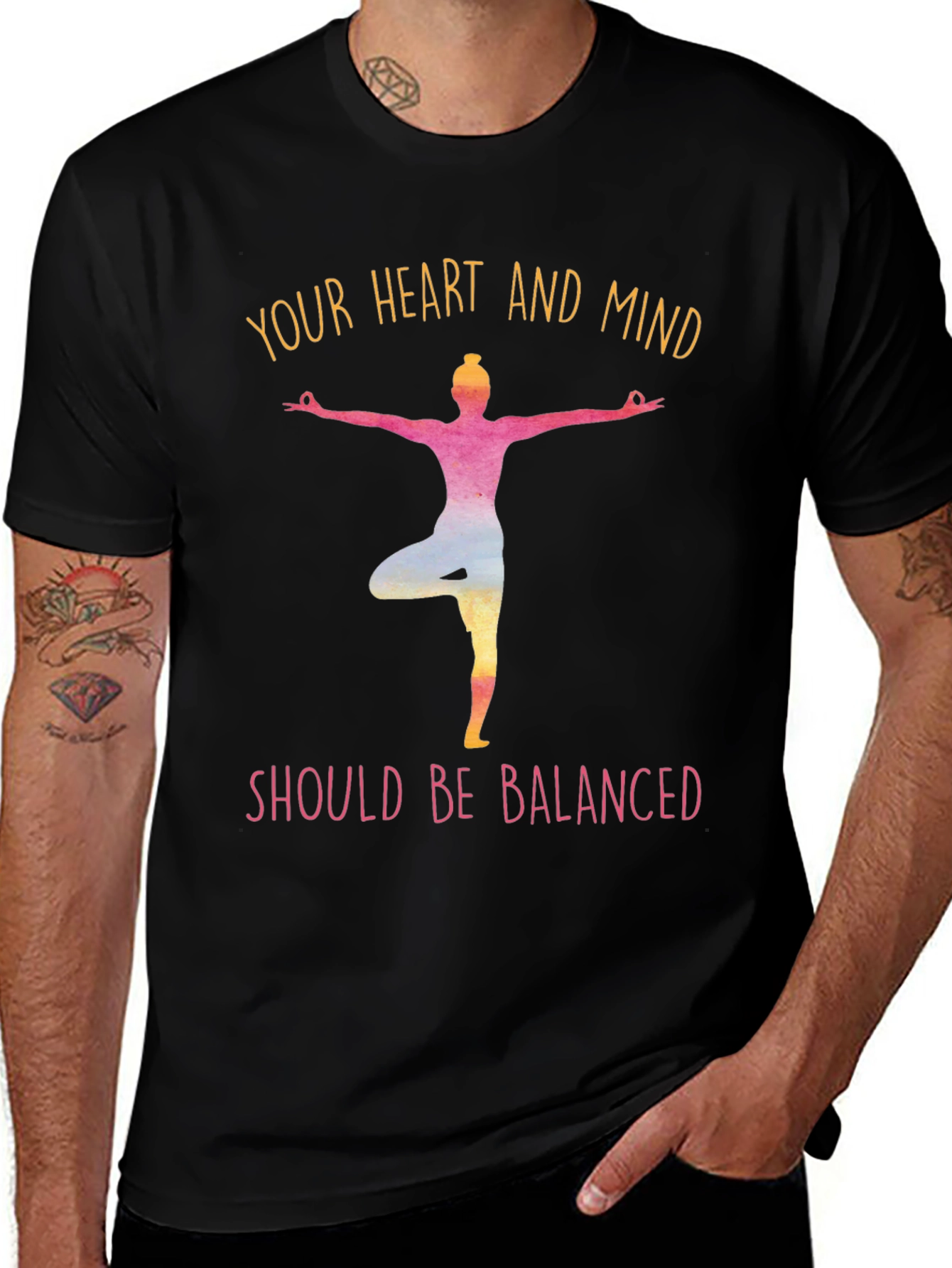 Variant 8 of Balanced Heart and Mind Yoga T-Shirt