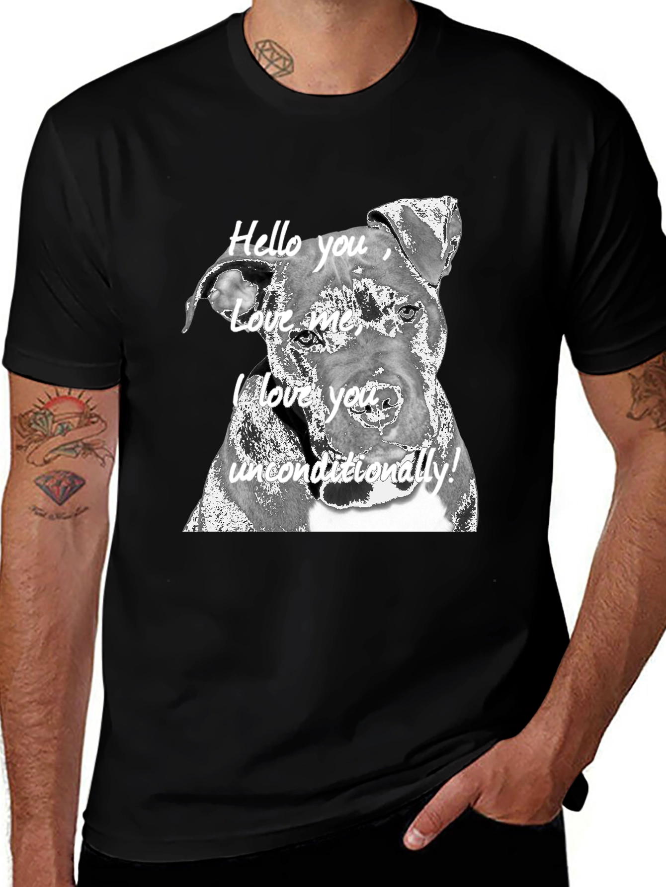 Dog Lover Tee: I Love You Unconditionally!