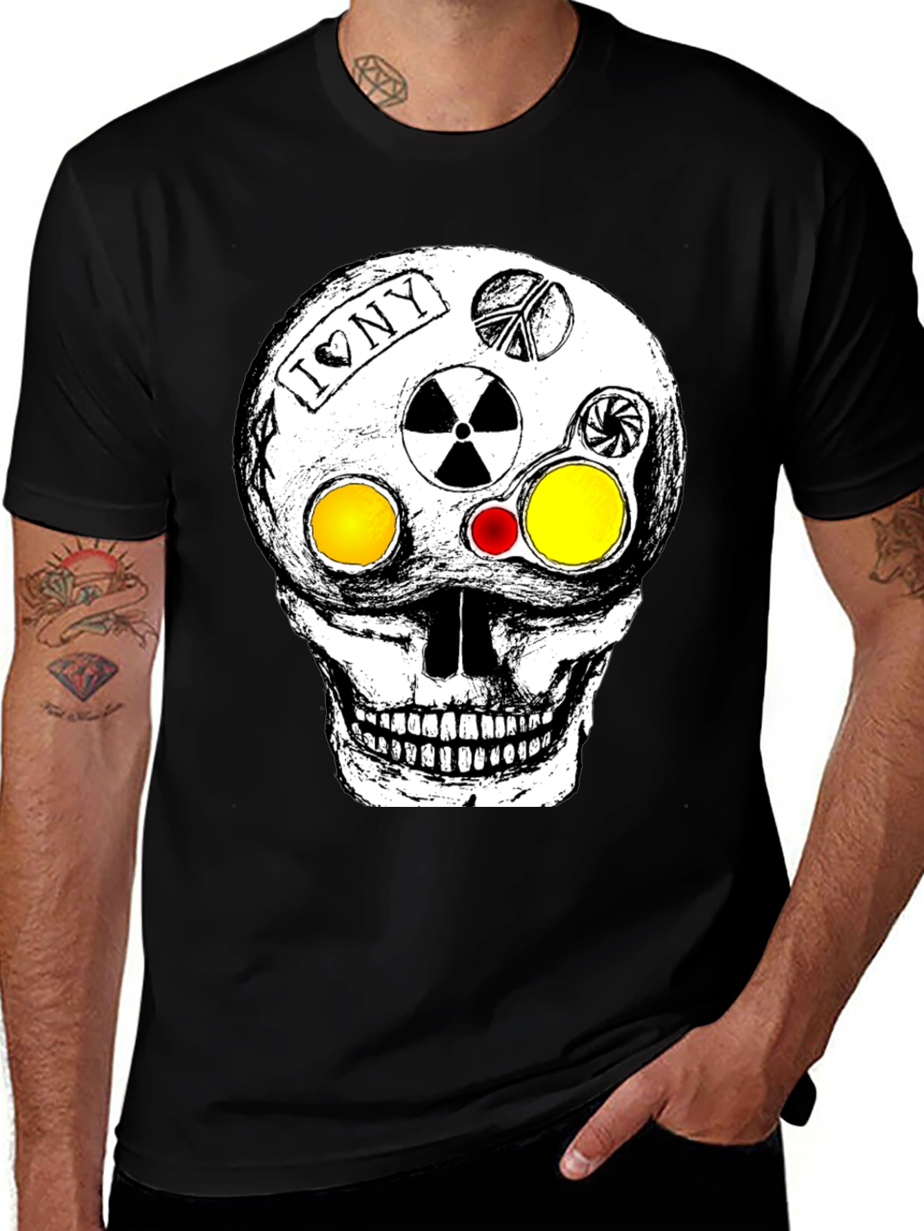 Variant 7 of Skull Graphic T-Shirt - Punk Style