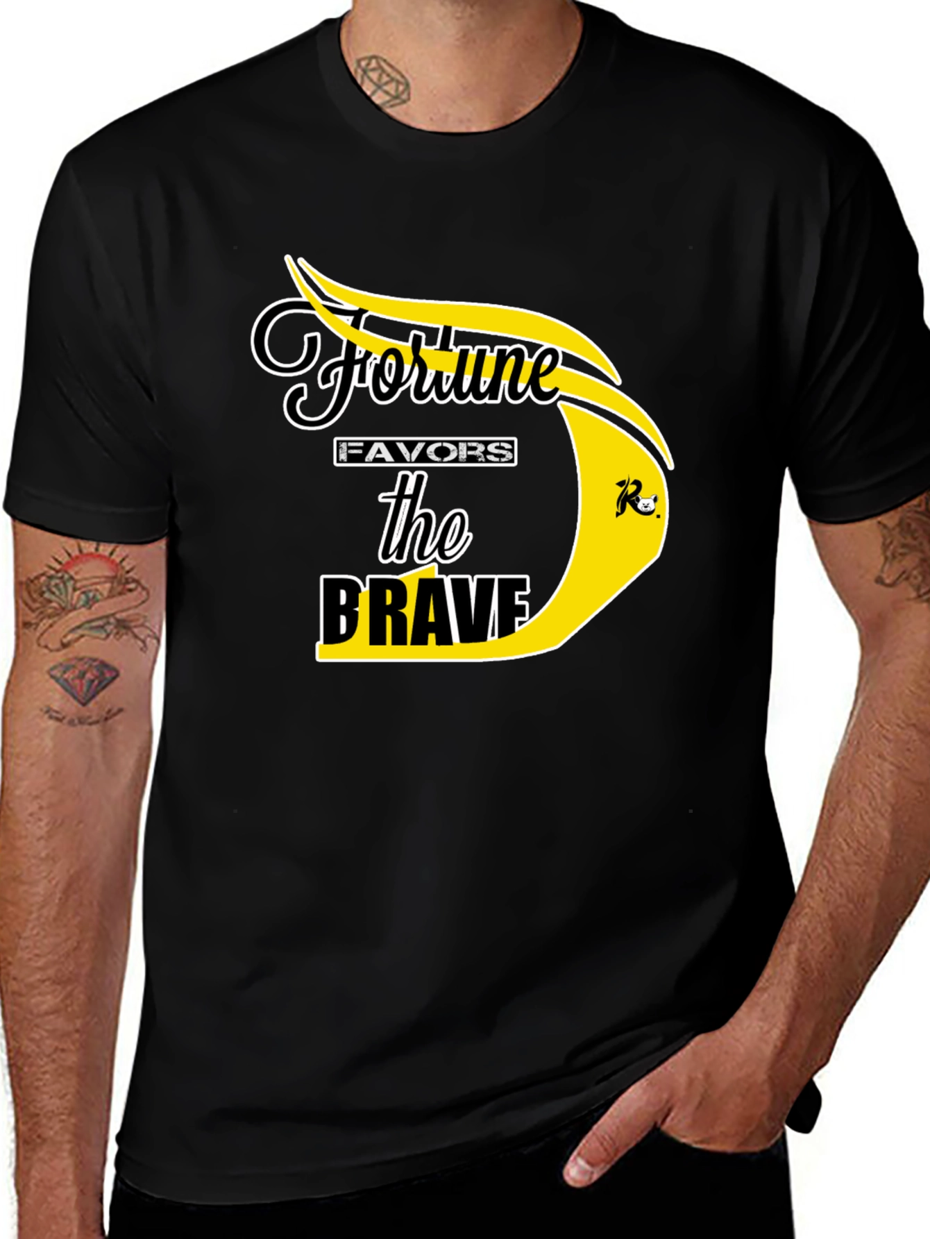 Fortune Favors the Brave Graphic T-Shirt