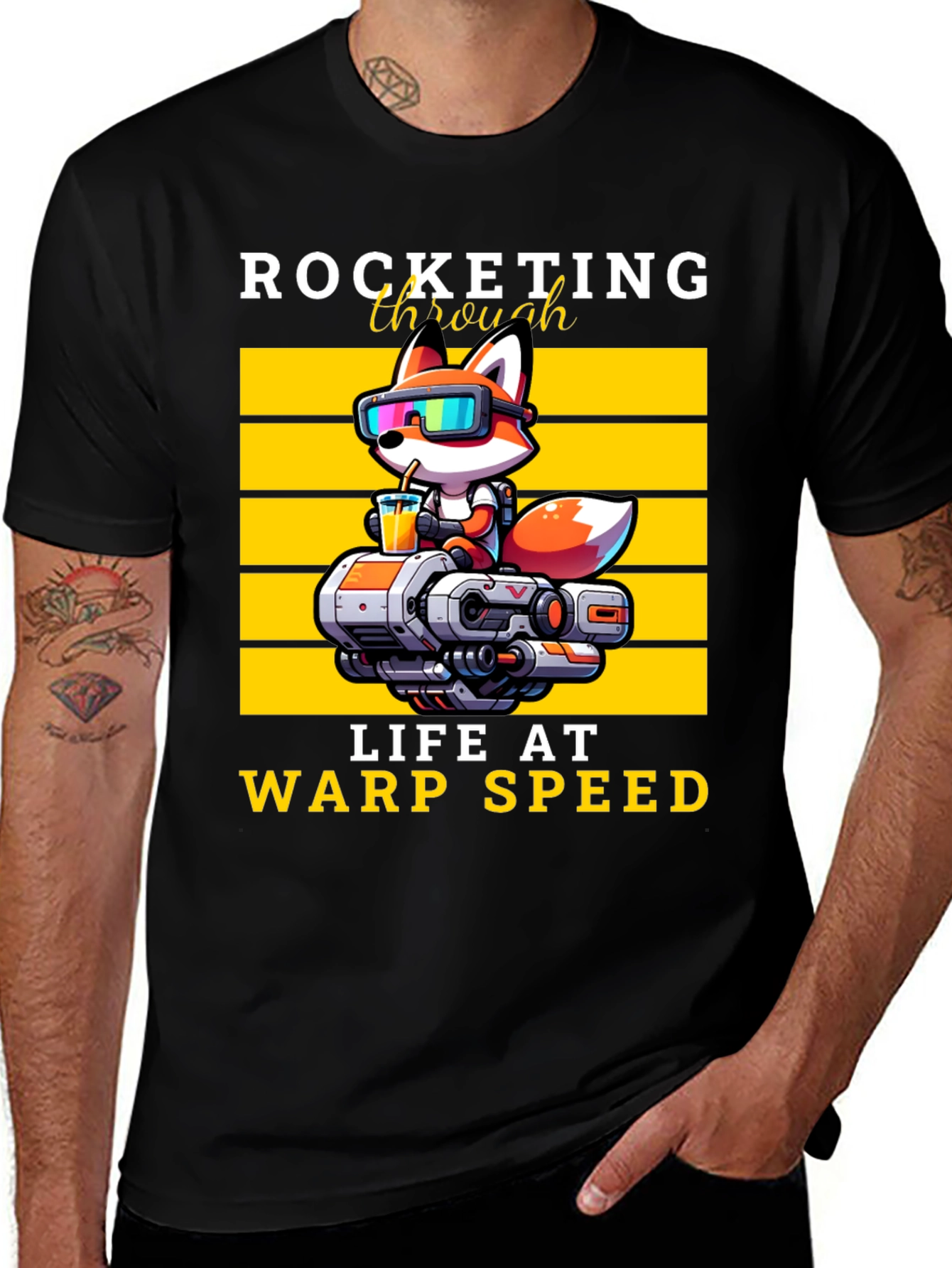 Variant 4 of Rocketing Through Life T-Shirt