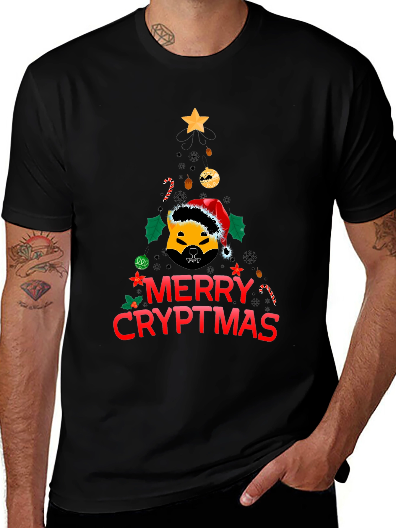 Variant 15 of Merry Cryptmas T-Shirt - Doge Holiday Tee