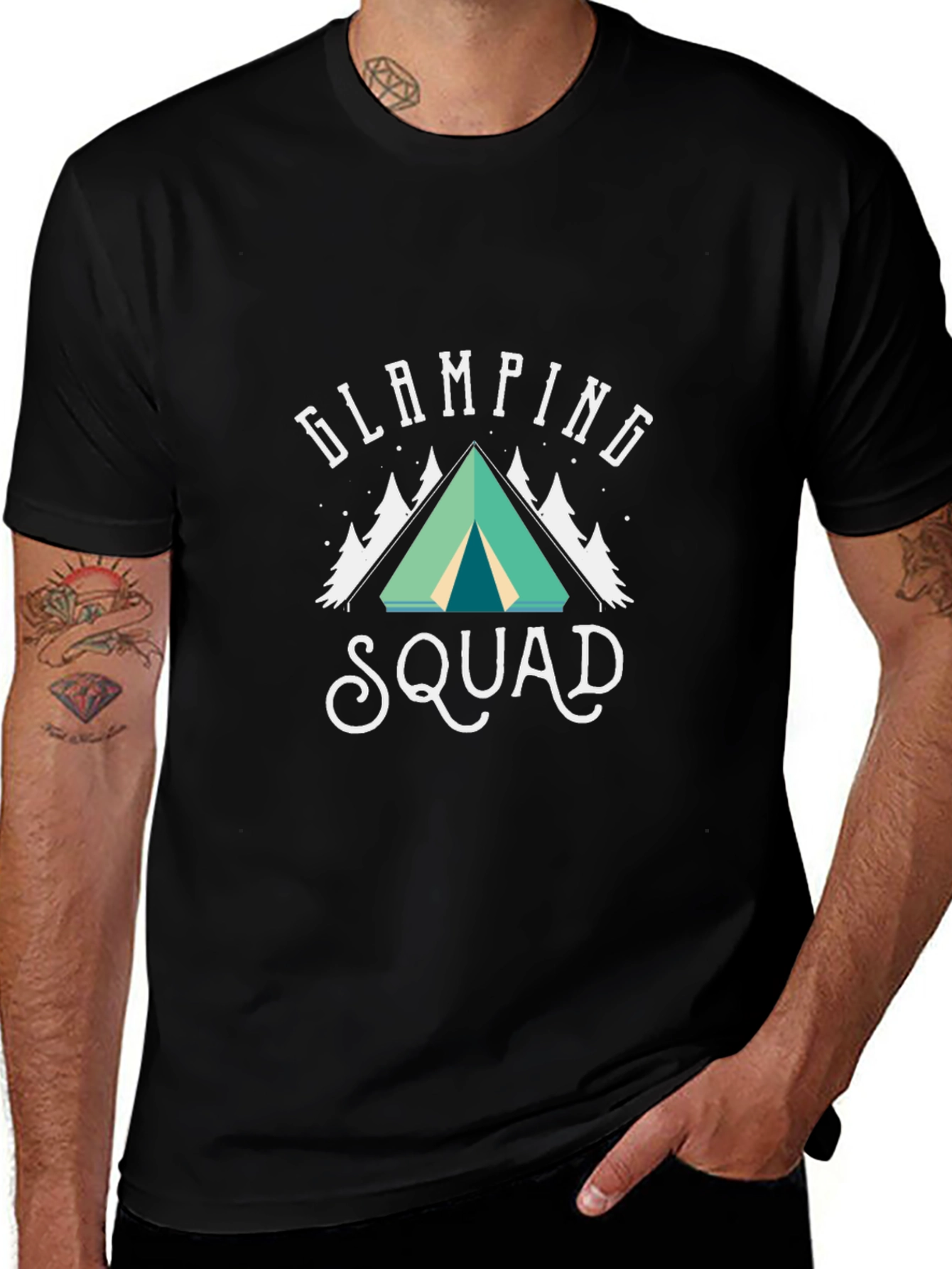Variant 22 of Glamping Squad T-Shirt - Camping Tee