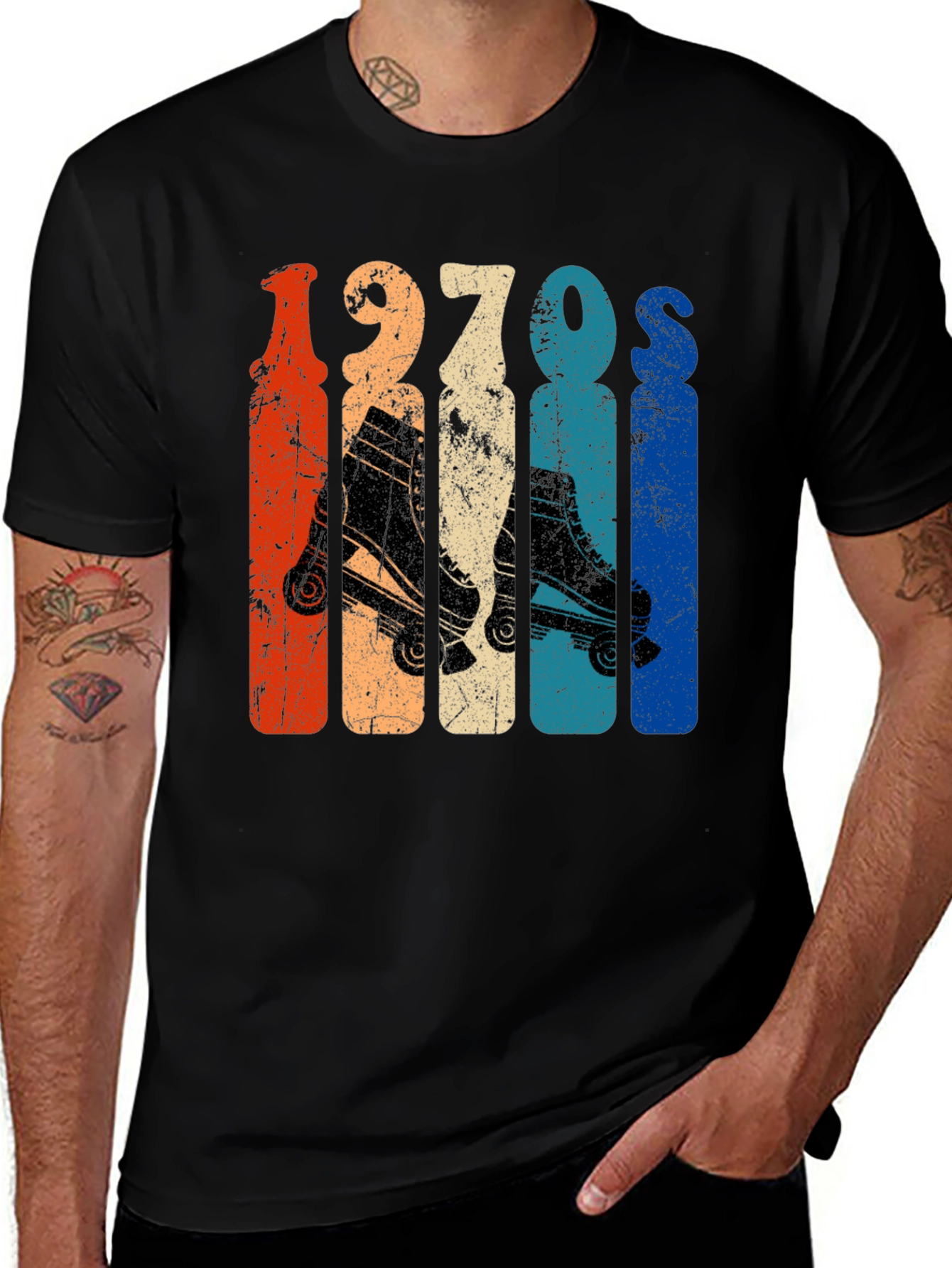 Variant 29 of Vintage 1970s Roller Skate Graphic Tee
