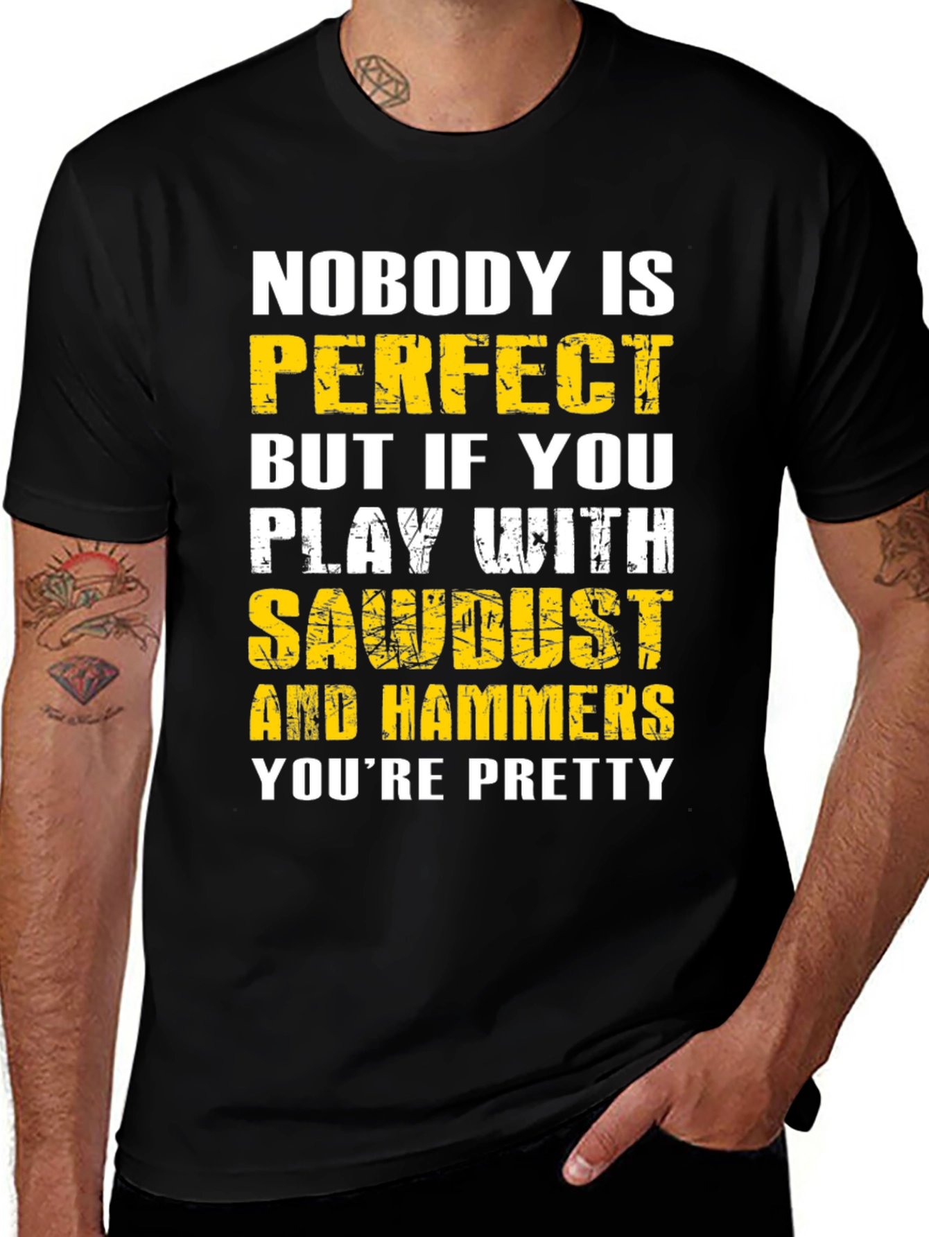 Variant 4 of Sawdust and Hammers Graphic T-Shirt