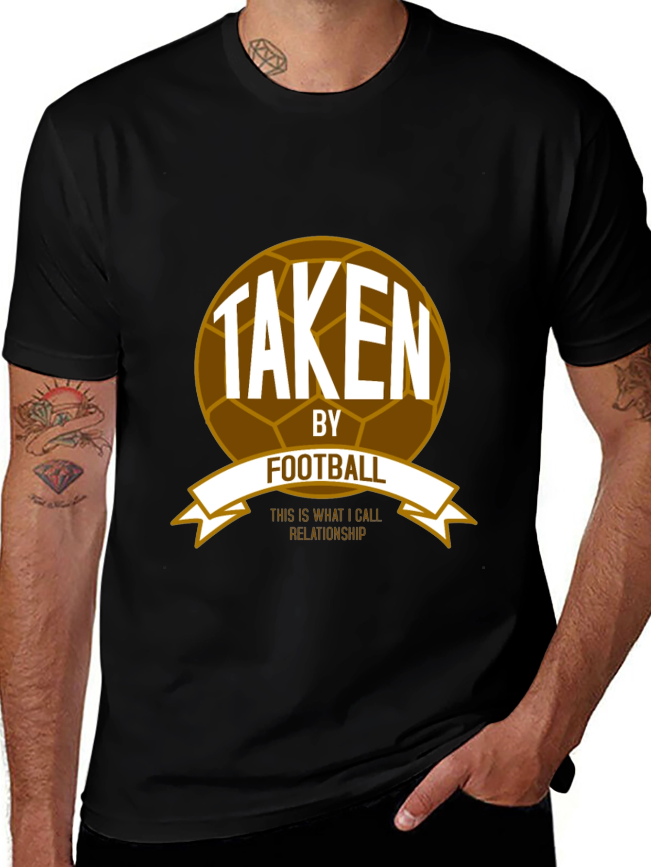 Variant 17 of Taken By Football Graphic T-Shirt