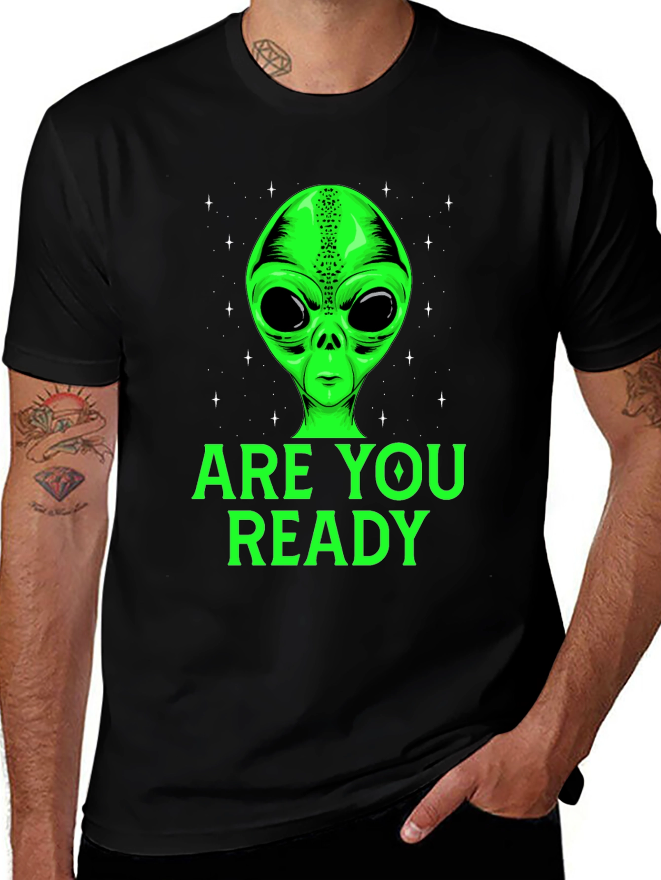 Variant 18 of Are You Ready Alien Graphic T-Shirt