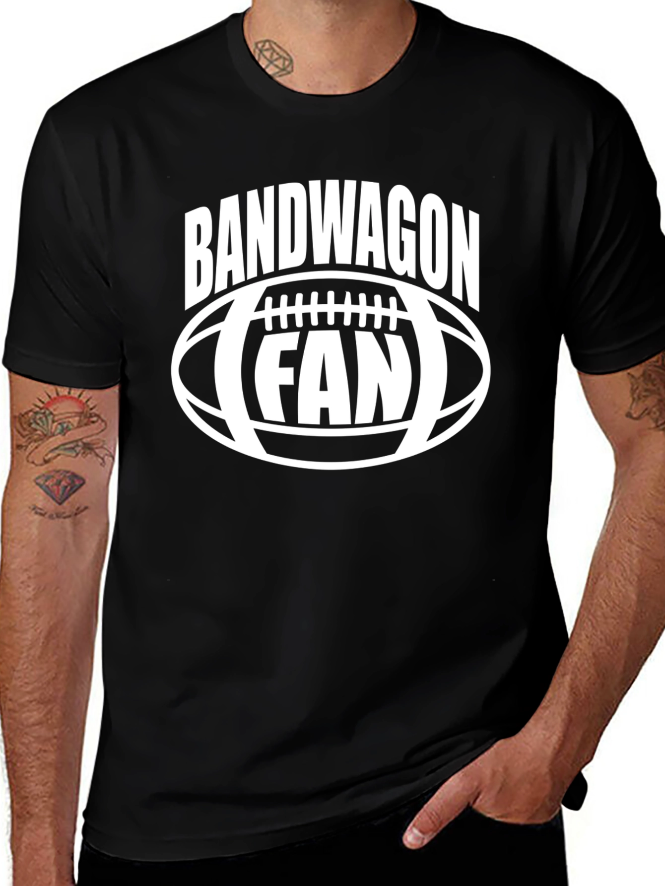 Variant 17 of Bandwagon Fan T-Shirt - Football Lover Tee