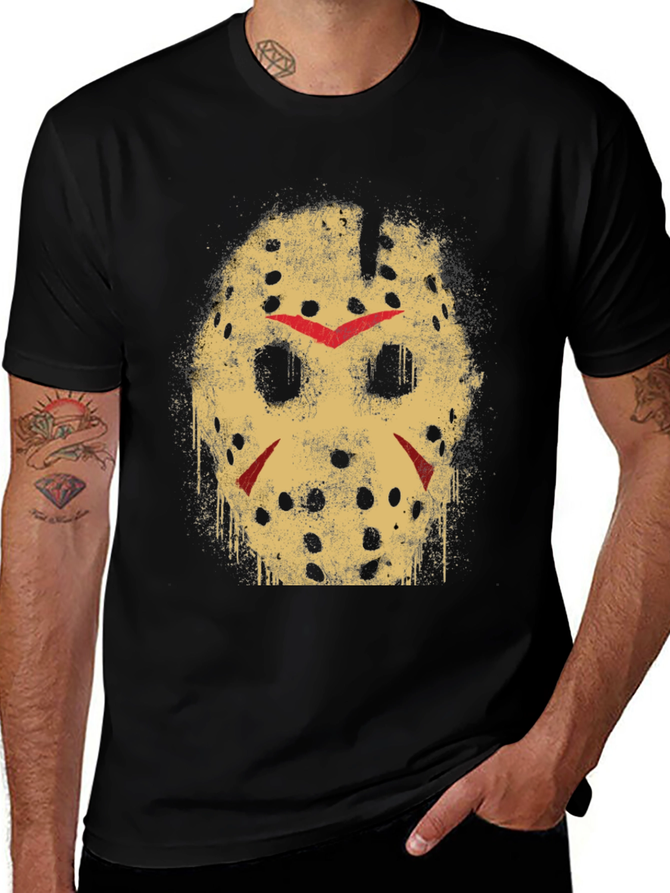 Jason Voorhees Hockey Mask T-Shirt - Horror Movie Tee