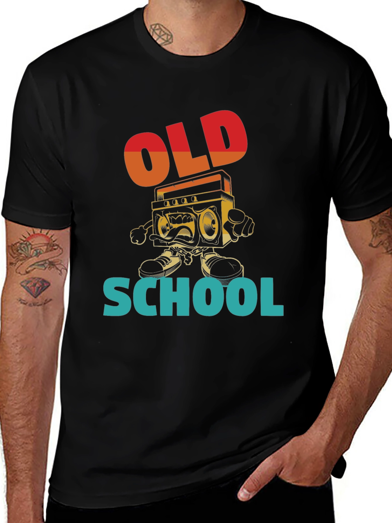 Variant 26 of Retro "Old School" Graphic T-Shirt