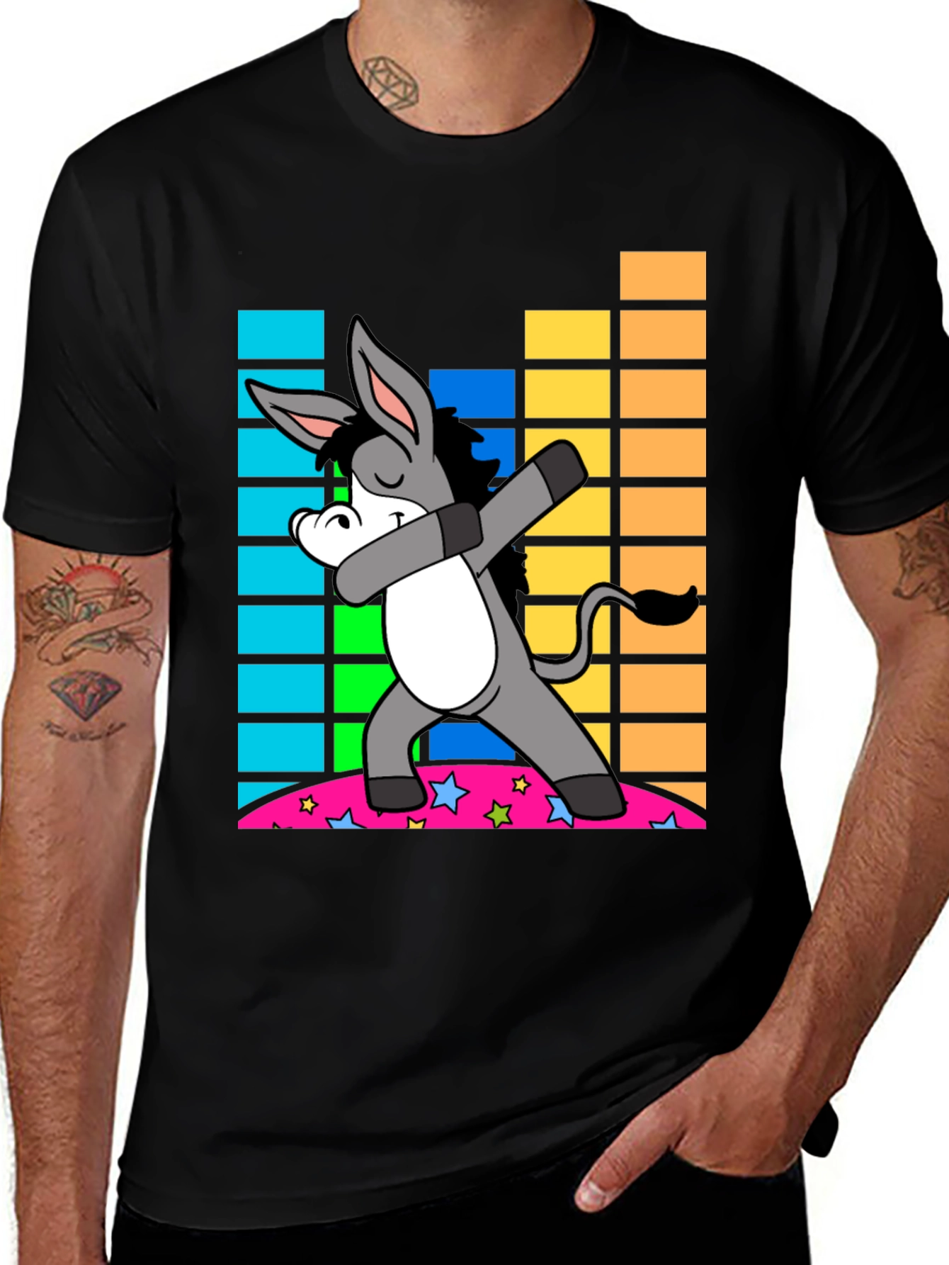 Variant 3 of Dabbing Donkey T-Shirt - Fun Novelty Tee