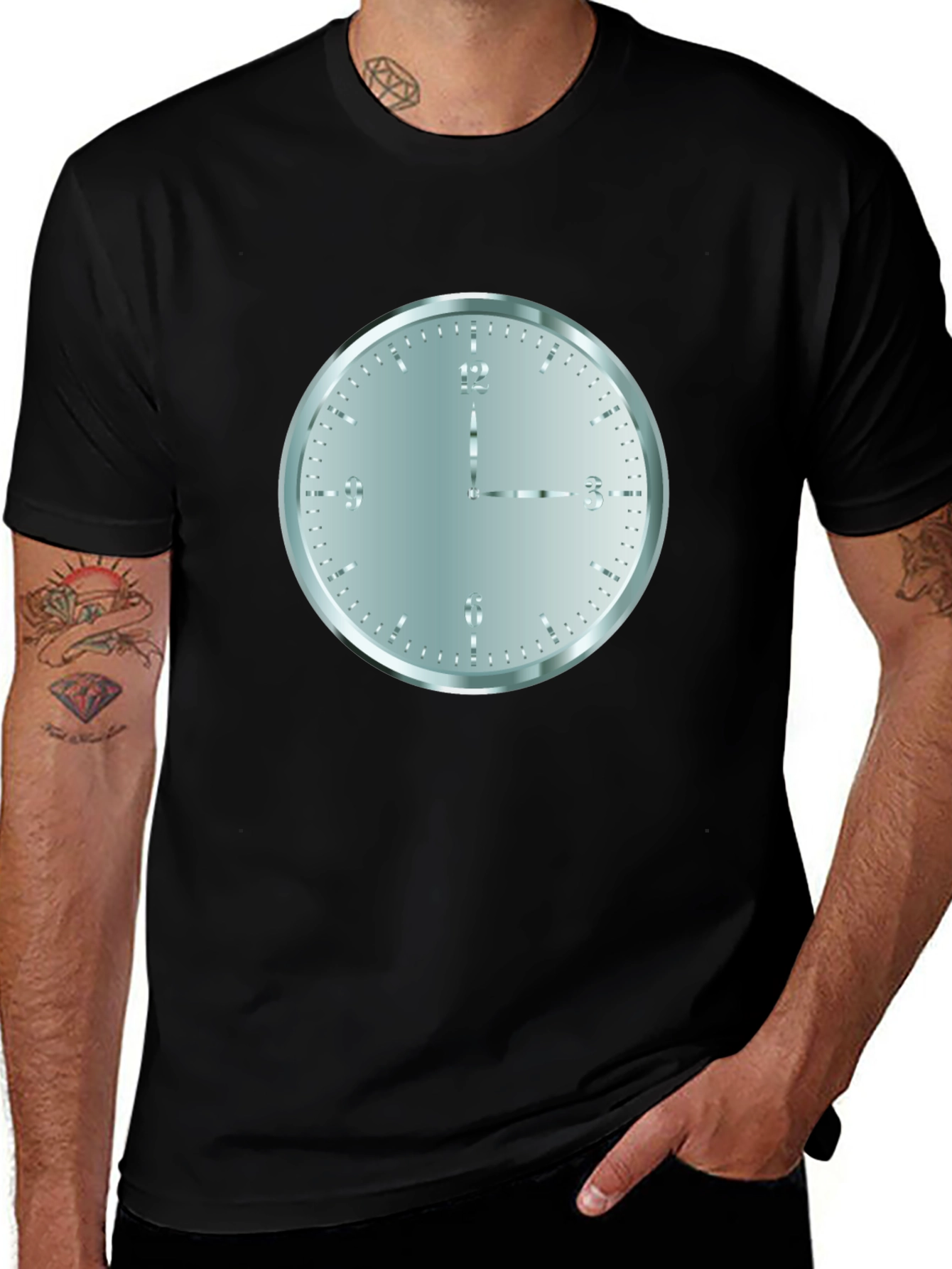 Variant 28 of Time Flies Men's Black Graphic Tee