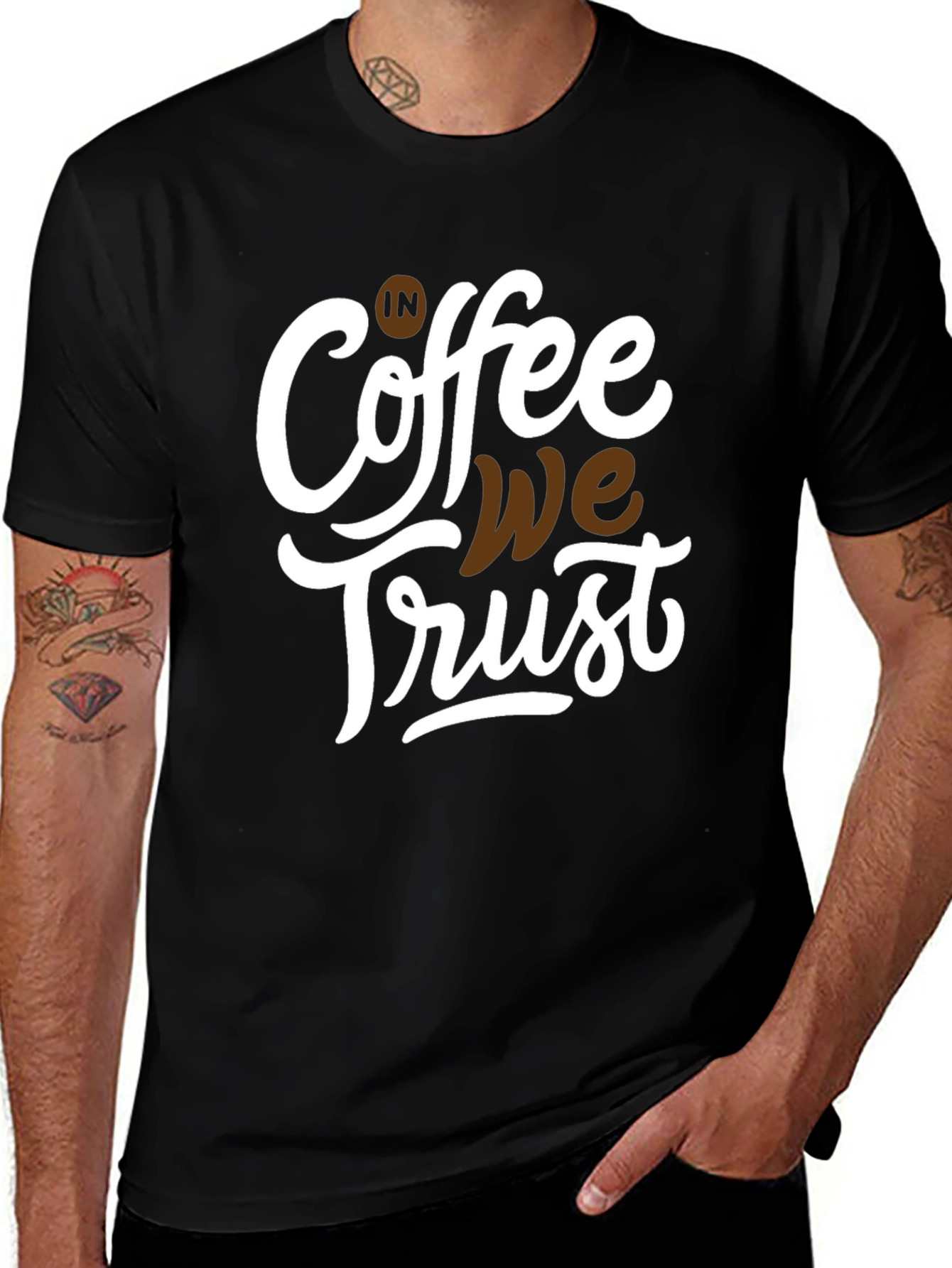 Variant 7 of Coffee We Trust Graphic Tee - Black