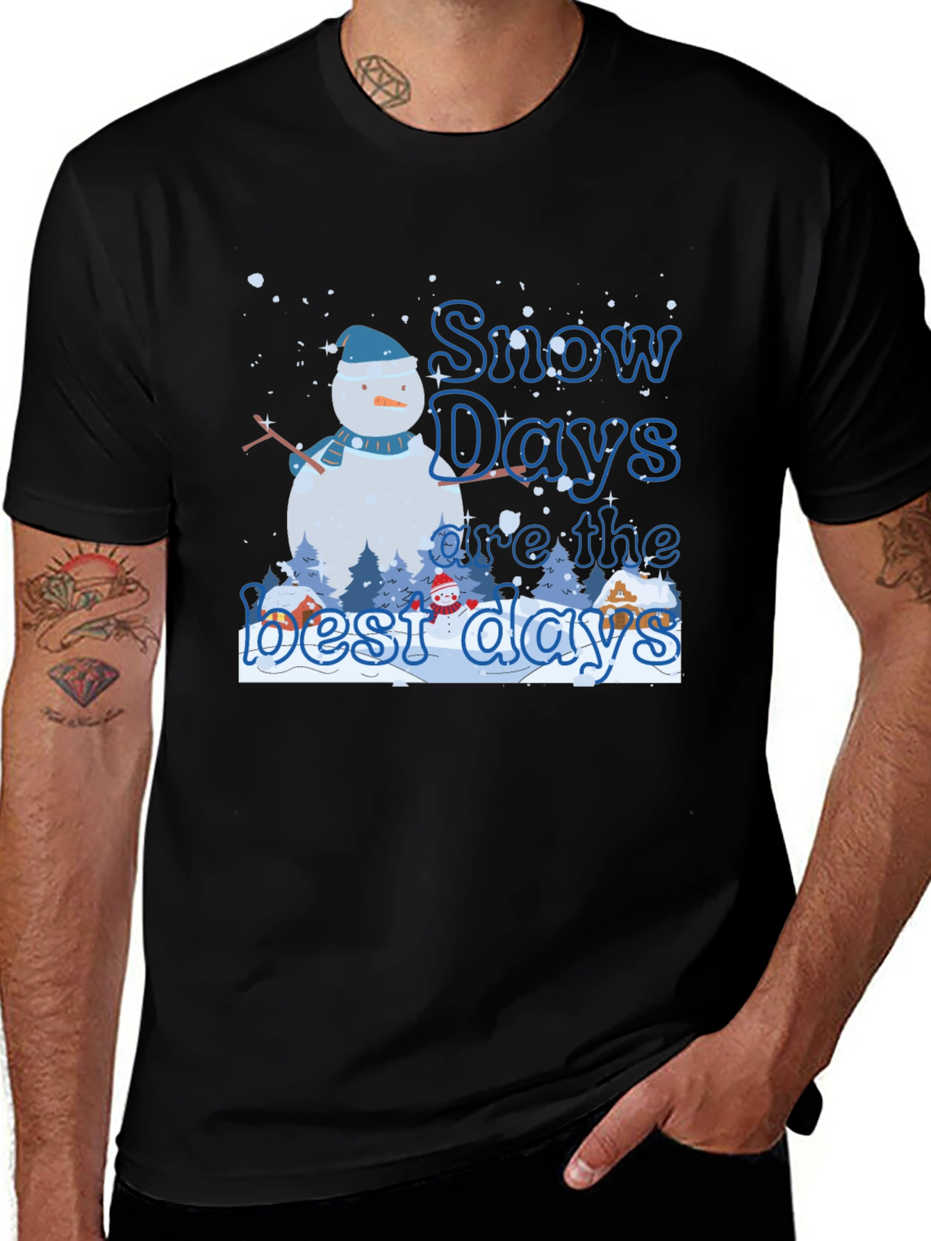Variant 5 of Snow Days Are The Best Days Graphic T-Shirt
