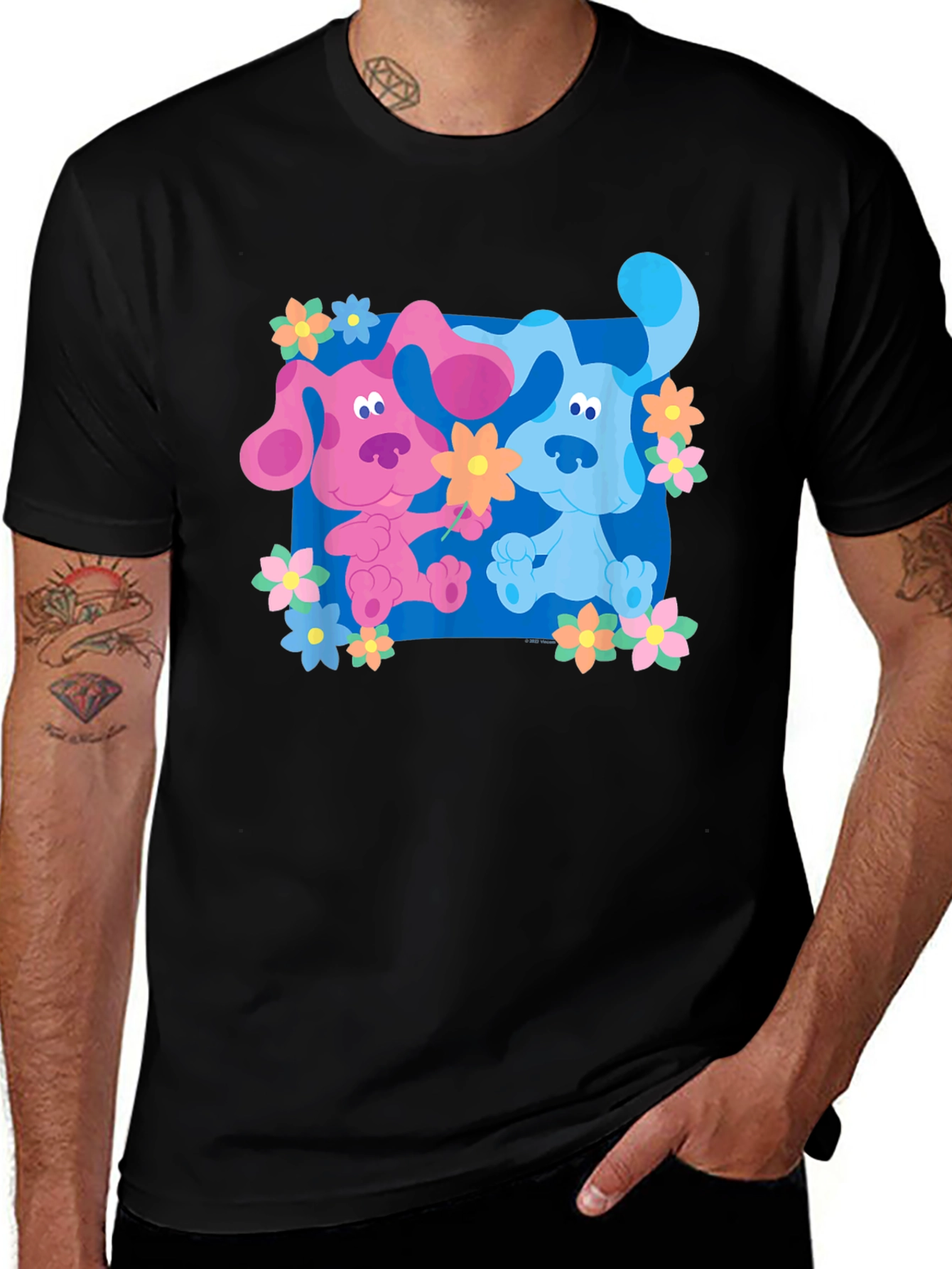 Variant 16 of Cartoon Dog Graphic Tee - Blue's Clues Inspired