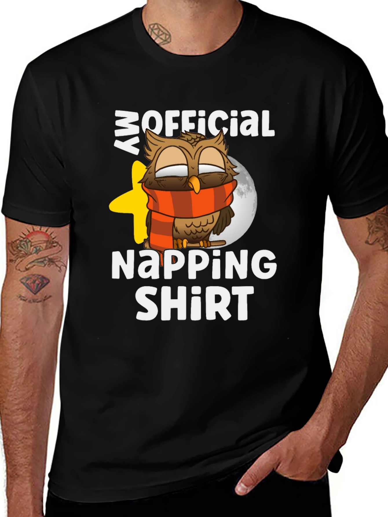 Variant 11 of My Official Napping Shirt Owl Graphic Tee