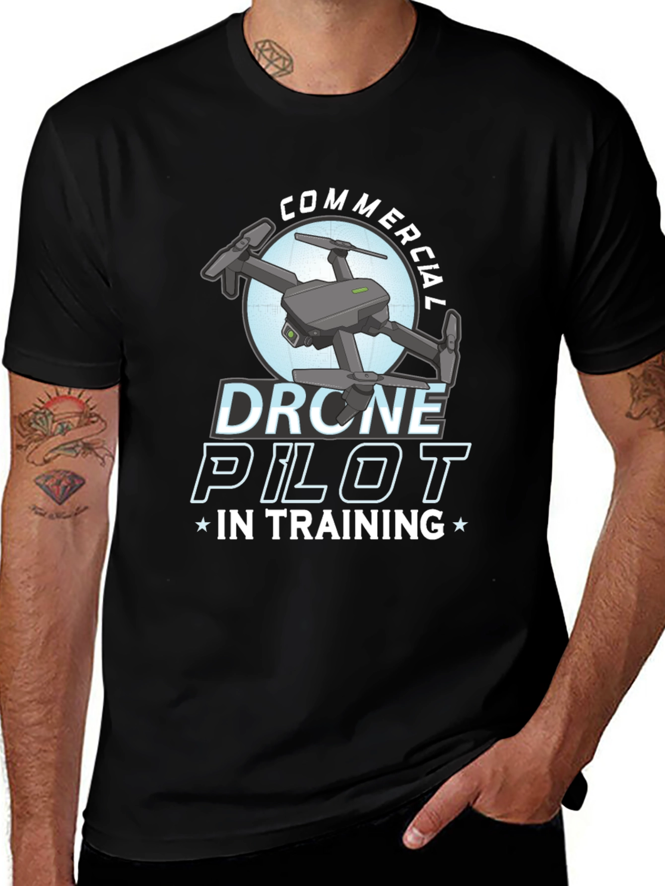 Variant 17 of Commercial Drone Pilot in Training T-Shirt