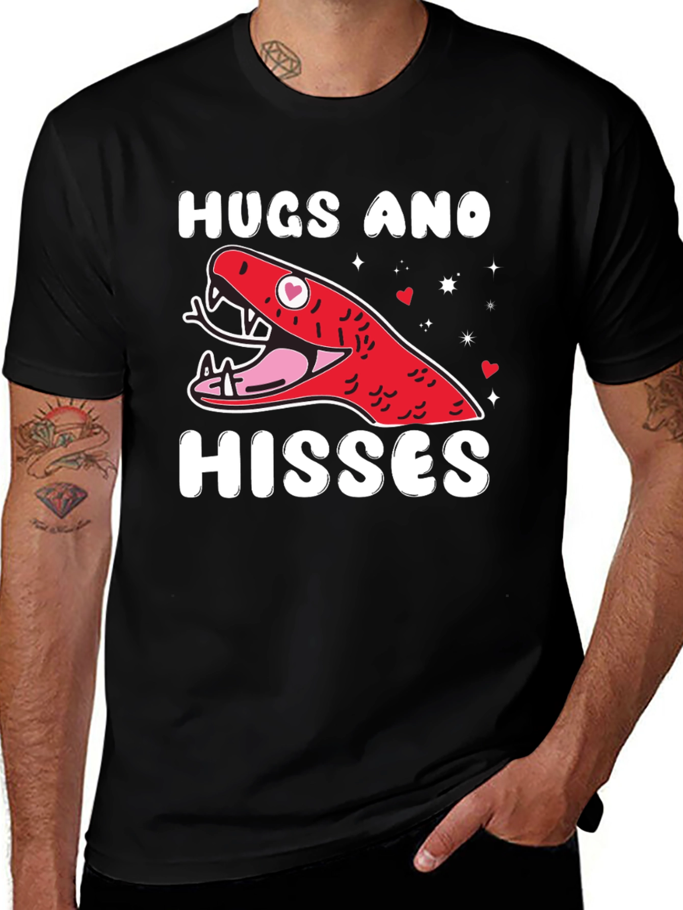 Variant 28 of Hugs and Hisses Snake Graphic Tee