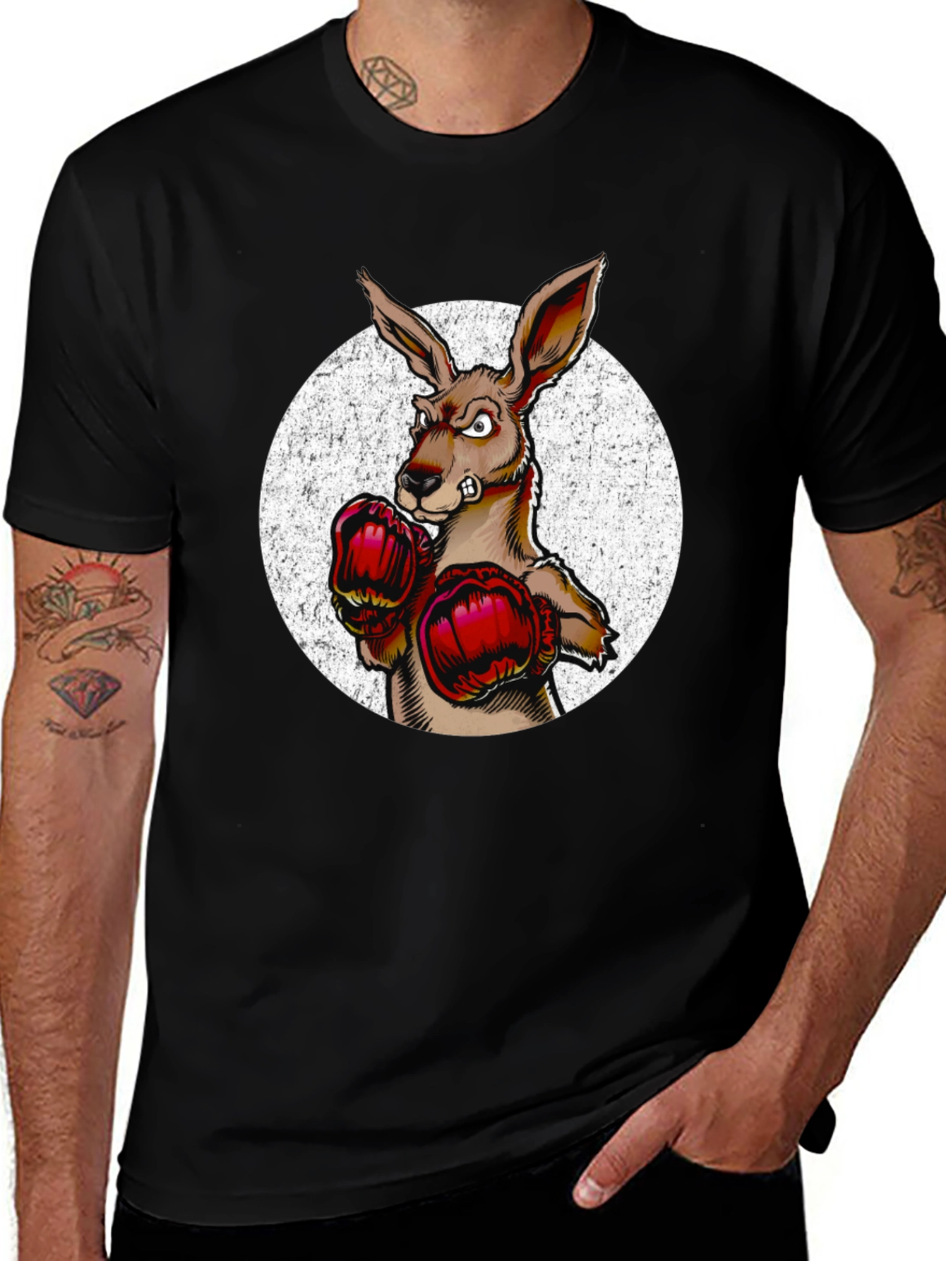 Variant 27 of Boxing Kangaroo Graphic Tee