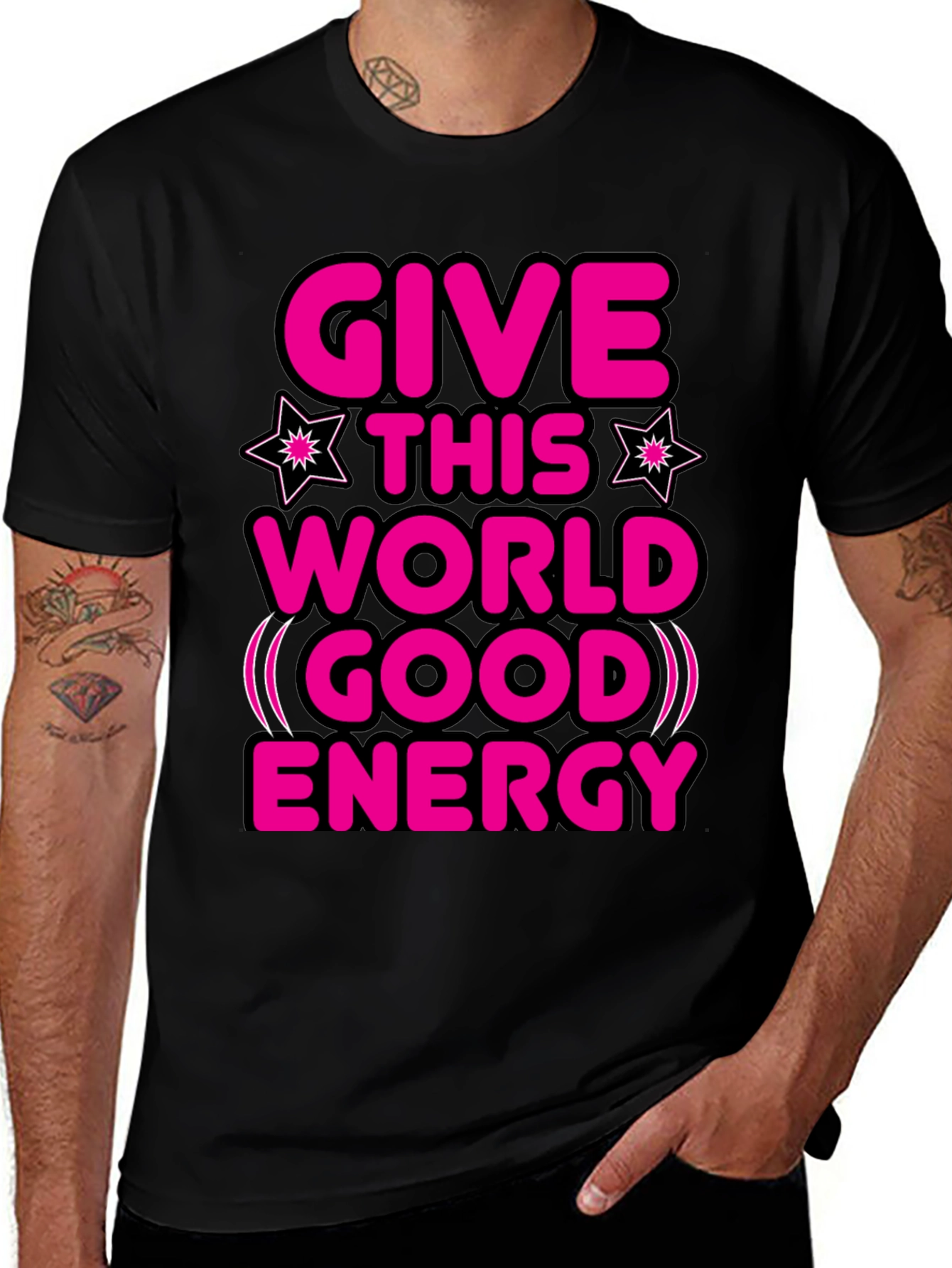 Variant 22 of Give This World Good Energy T-Shirt