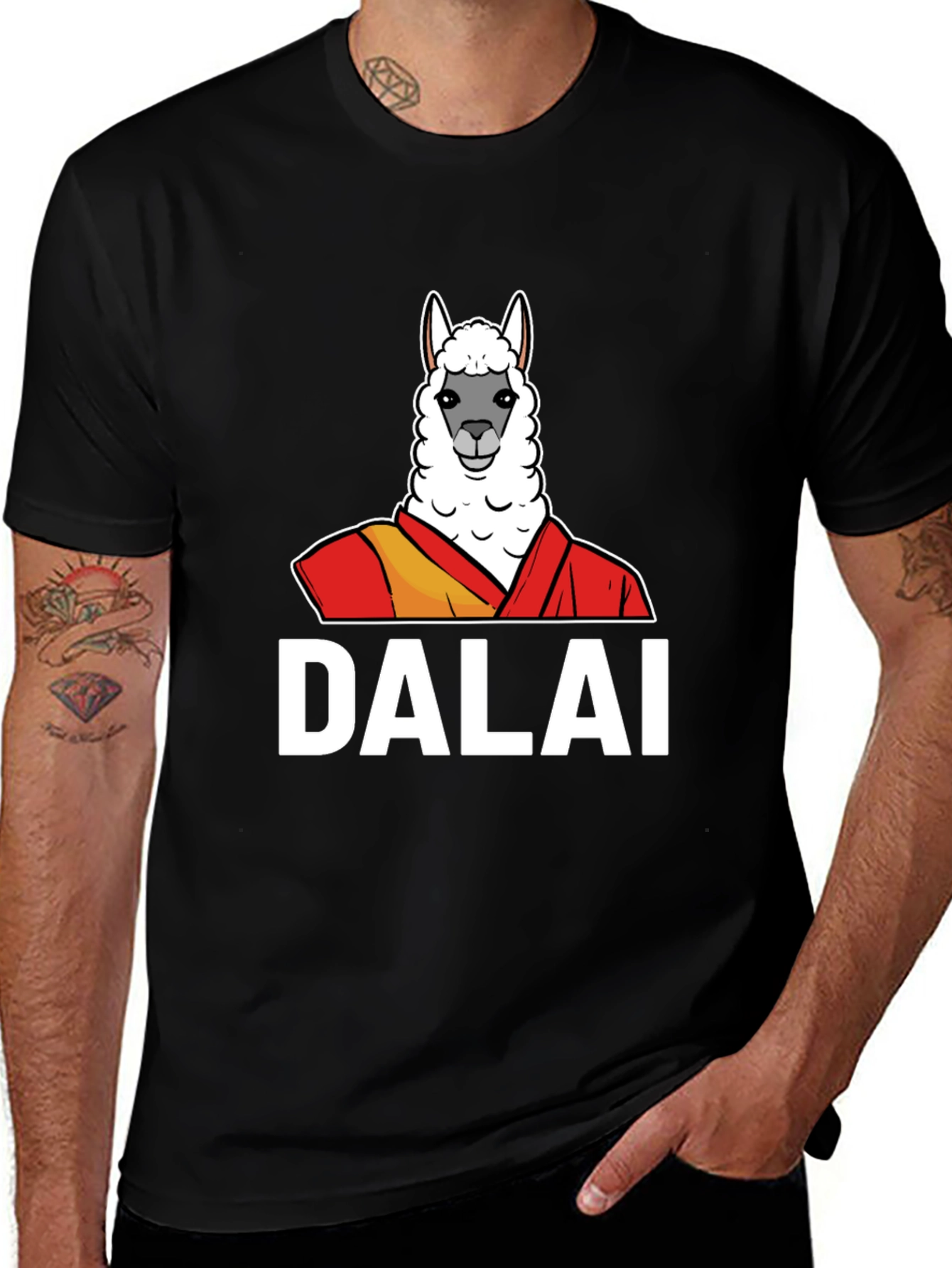Variant 29 of Dalai Llama Graphic Tee - Funny Humor T-Shirt
