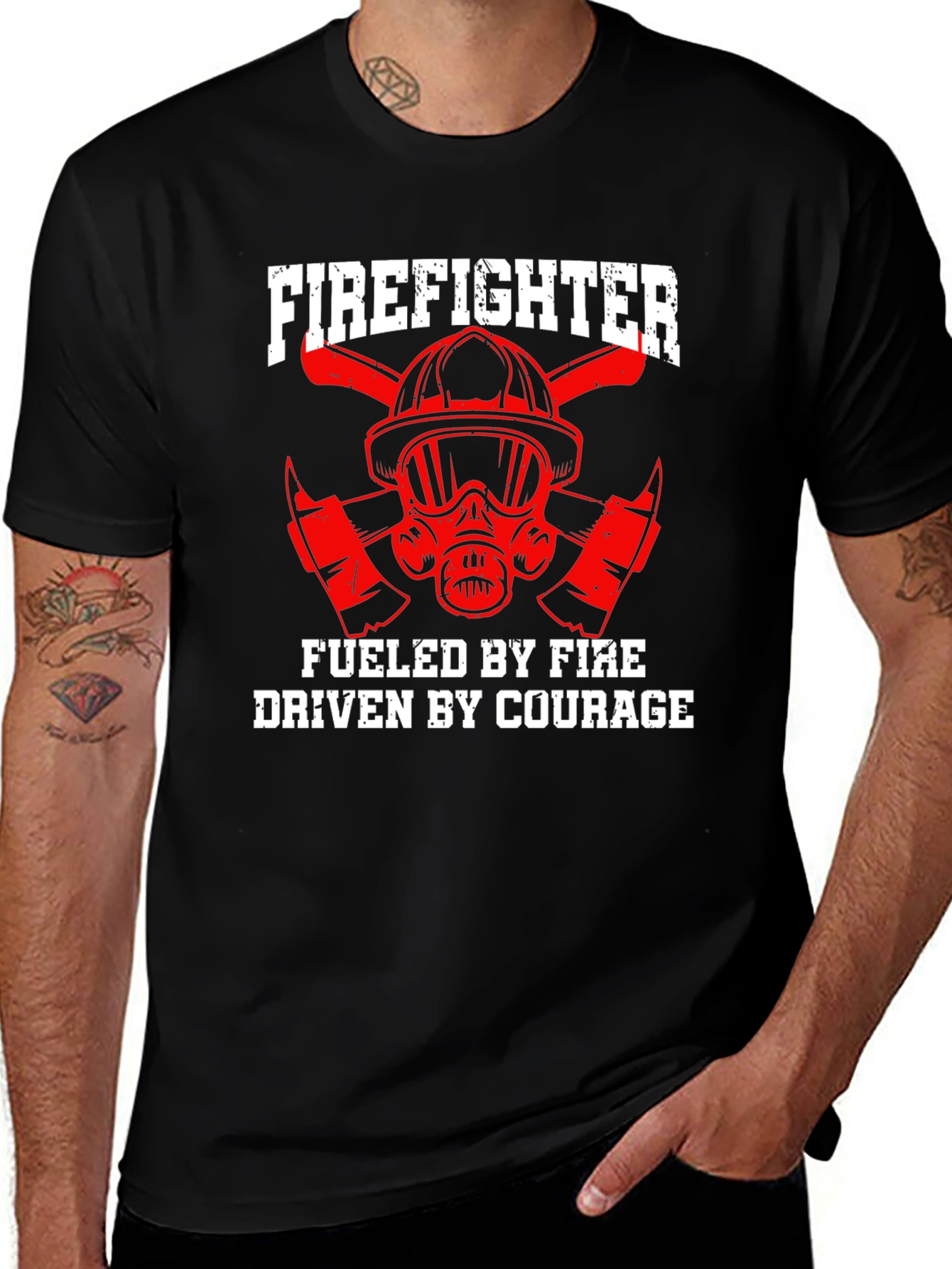 Firefighter Fueled By Fire Driven By Courage T-Shirt