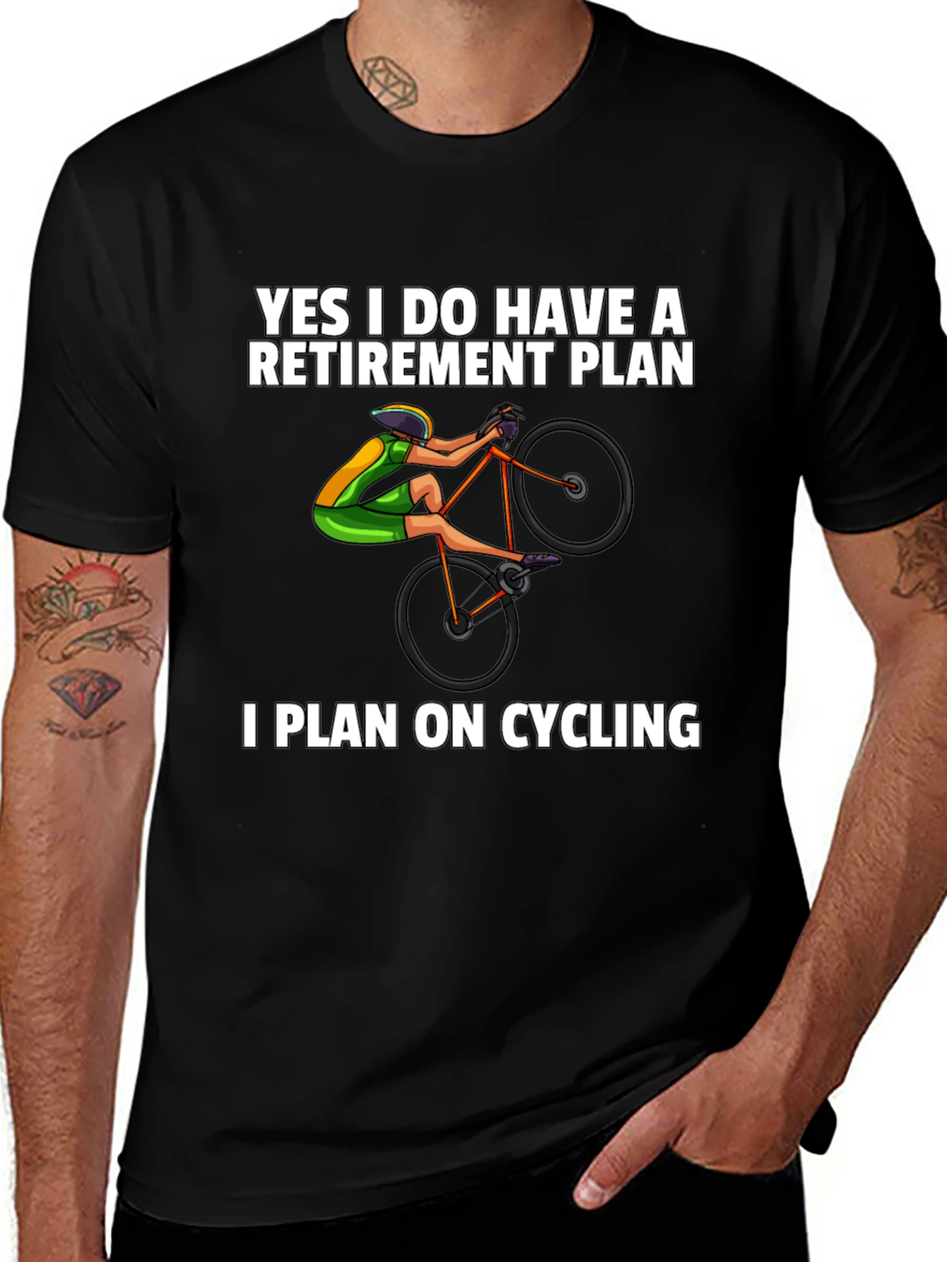 Variant 18 of Funny Cycling Retirement Plan T-Shirt