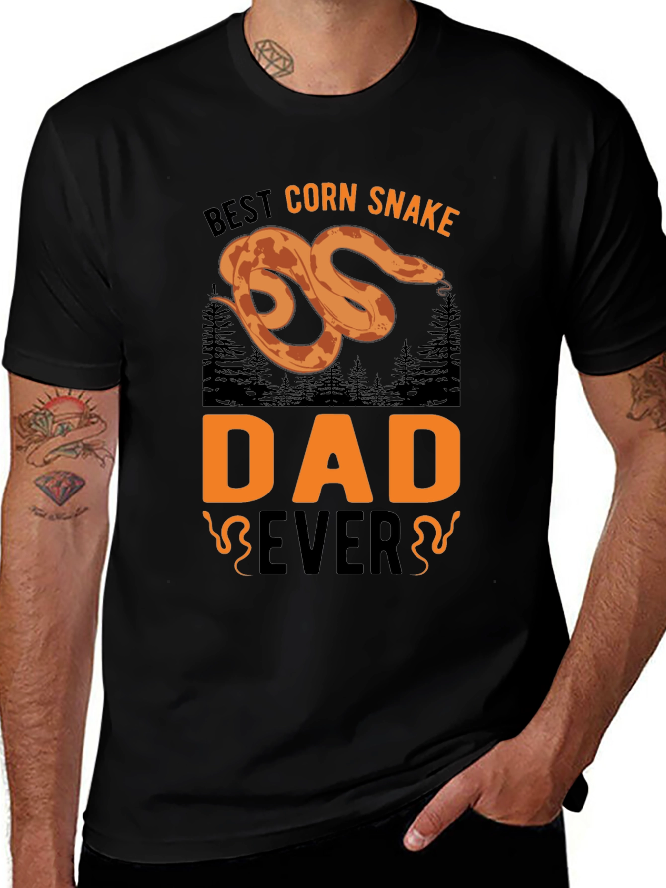 Variant 9 of Best Corn Snake Dad Ever Black T-Shirt