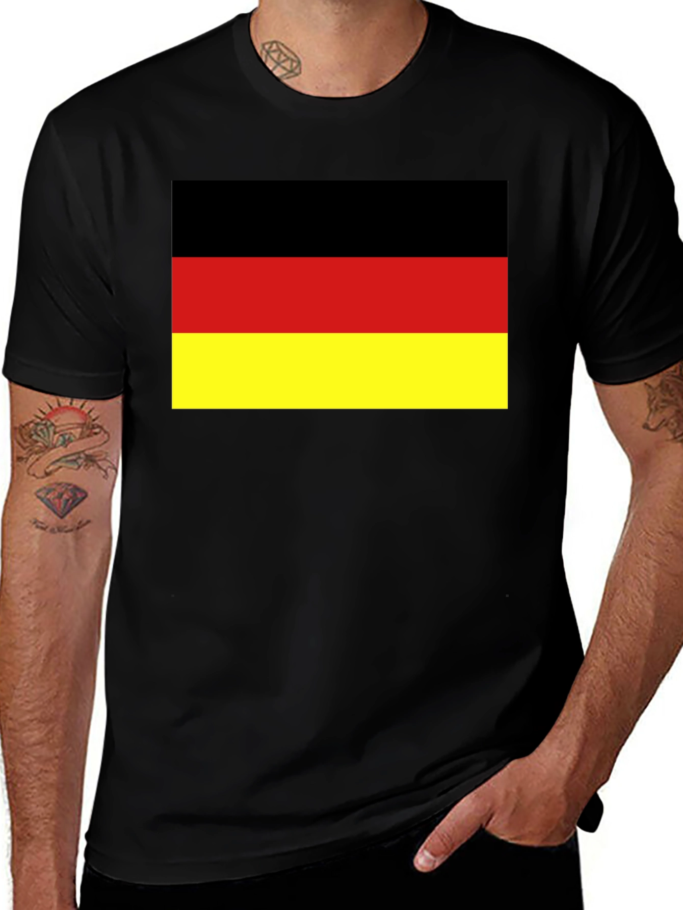 Germany Flag T-Shirt - Black German Pride Tee