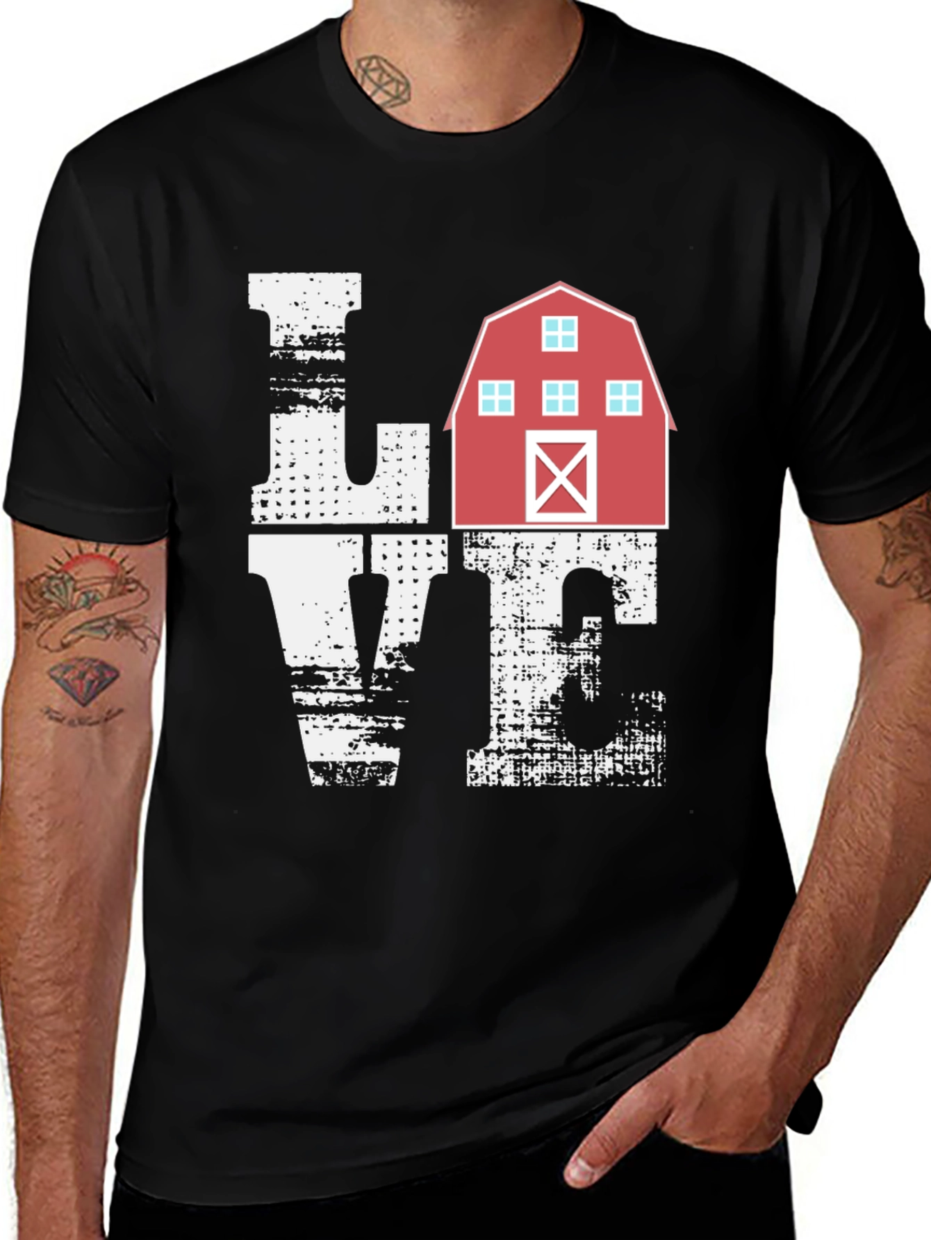 Variant 23 of Love Barn T-Shirt - Farm Life Tee