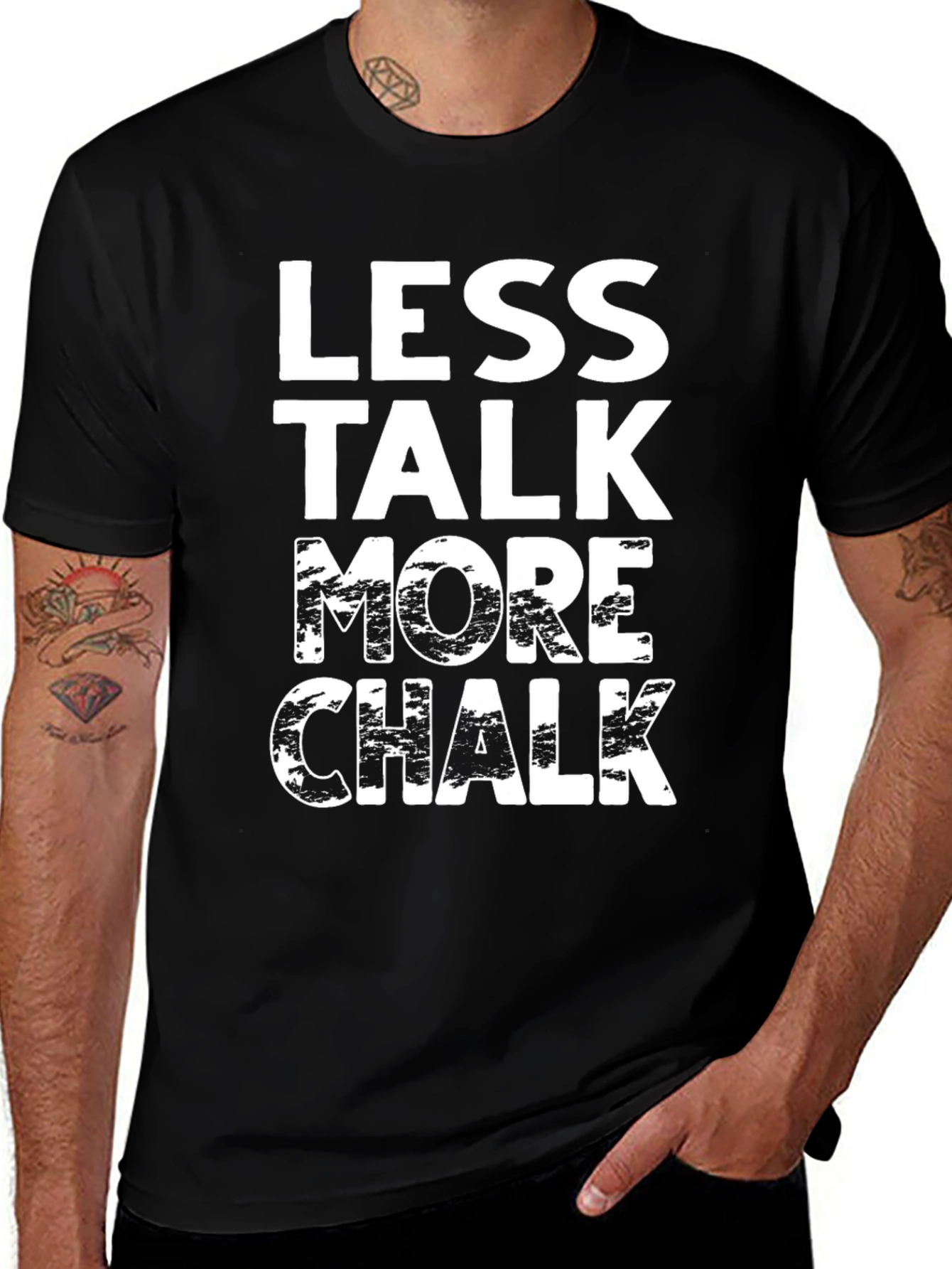 Less Talk More Chalk Graphic T-Shirt