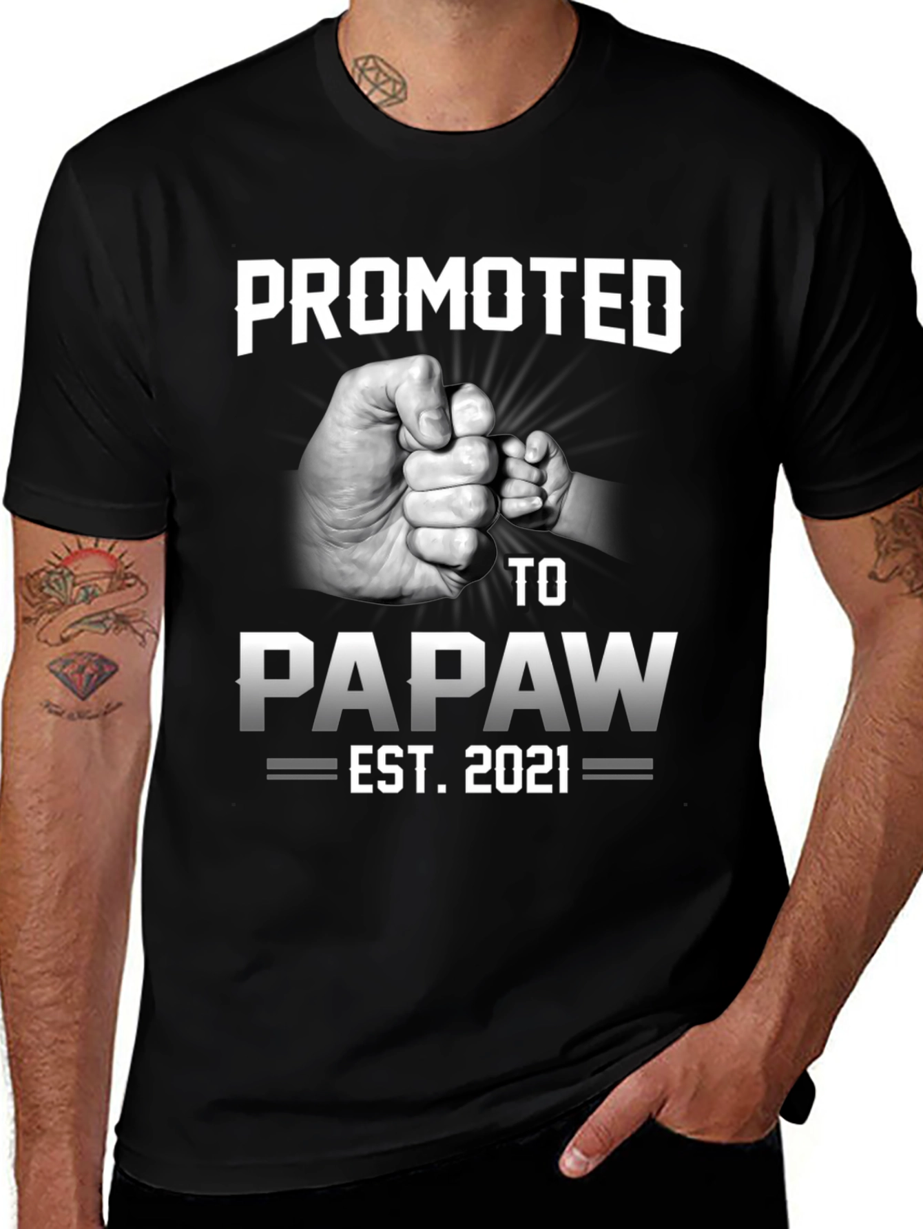Promoted to Papaw EST. 2021 T-Shirt