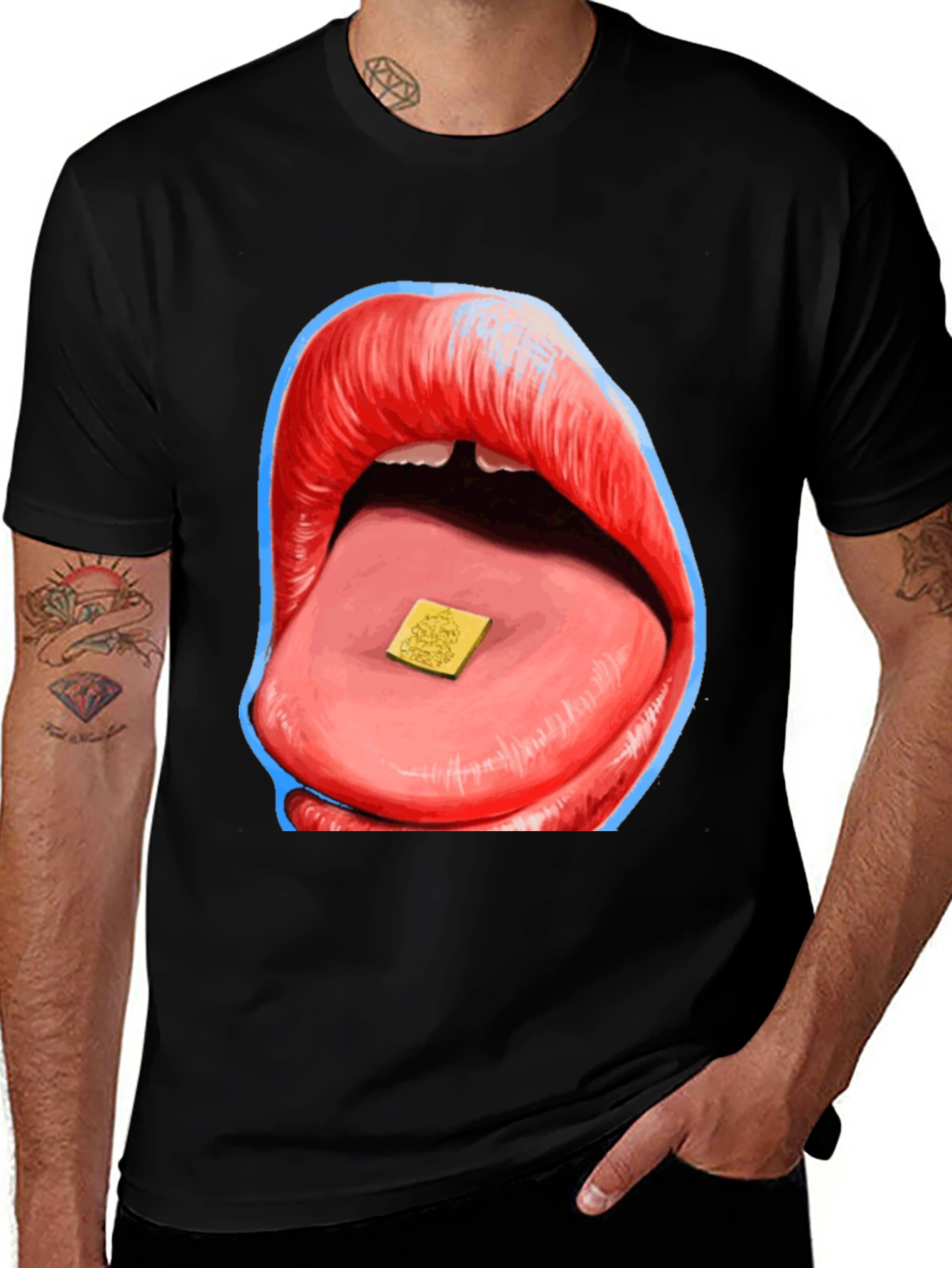 Variant 30 of LSD Tongue Graphic T-Shirt