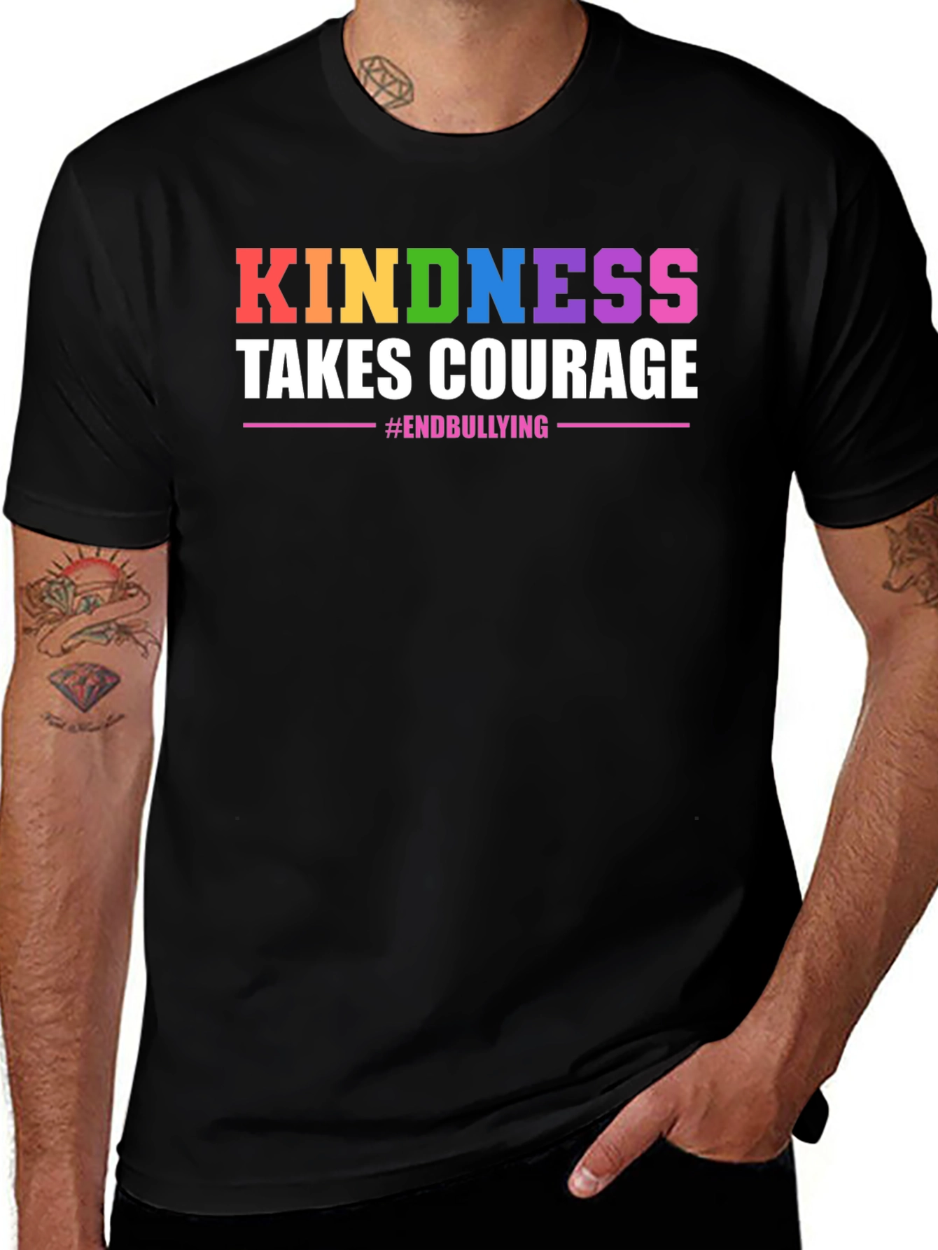 Variant 27 of Kindness Takes Courage Graphic Tee