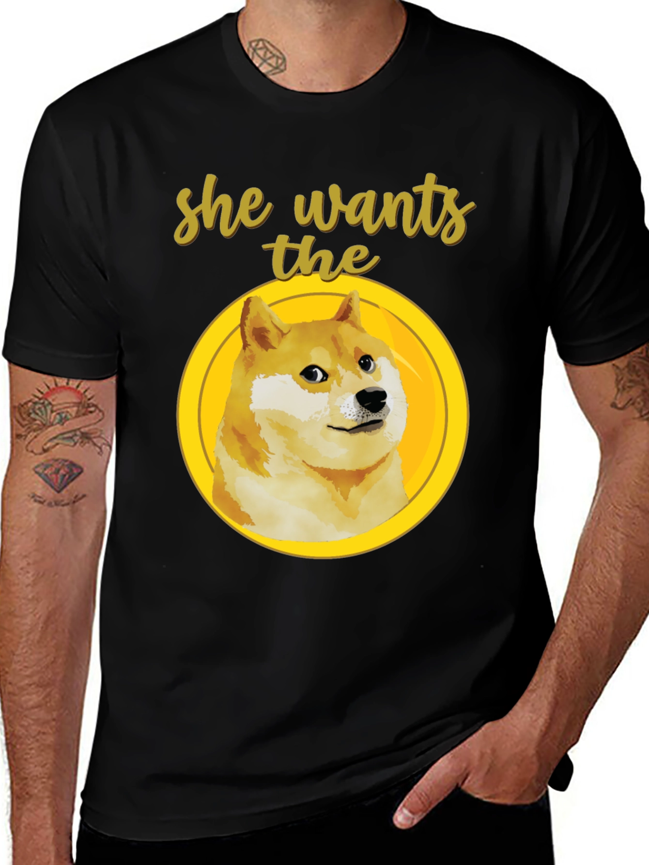 Variant 21 of Doge Meme T-Shirt - She Wants The...