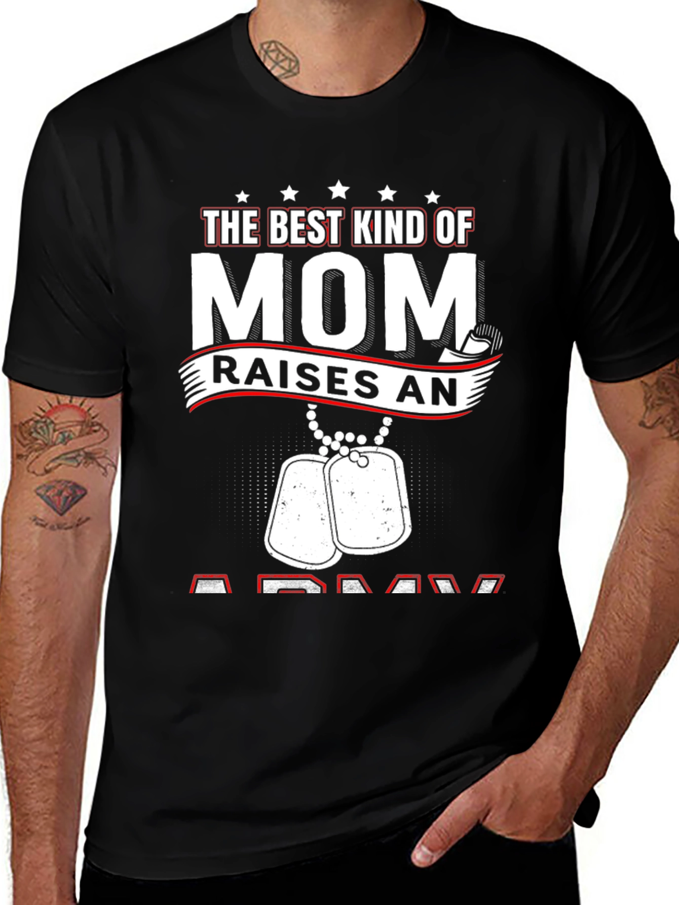 Variant 4 of Best Mom Raises An Army T-Shirt