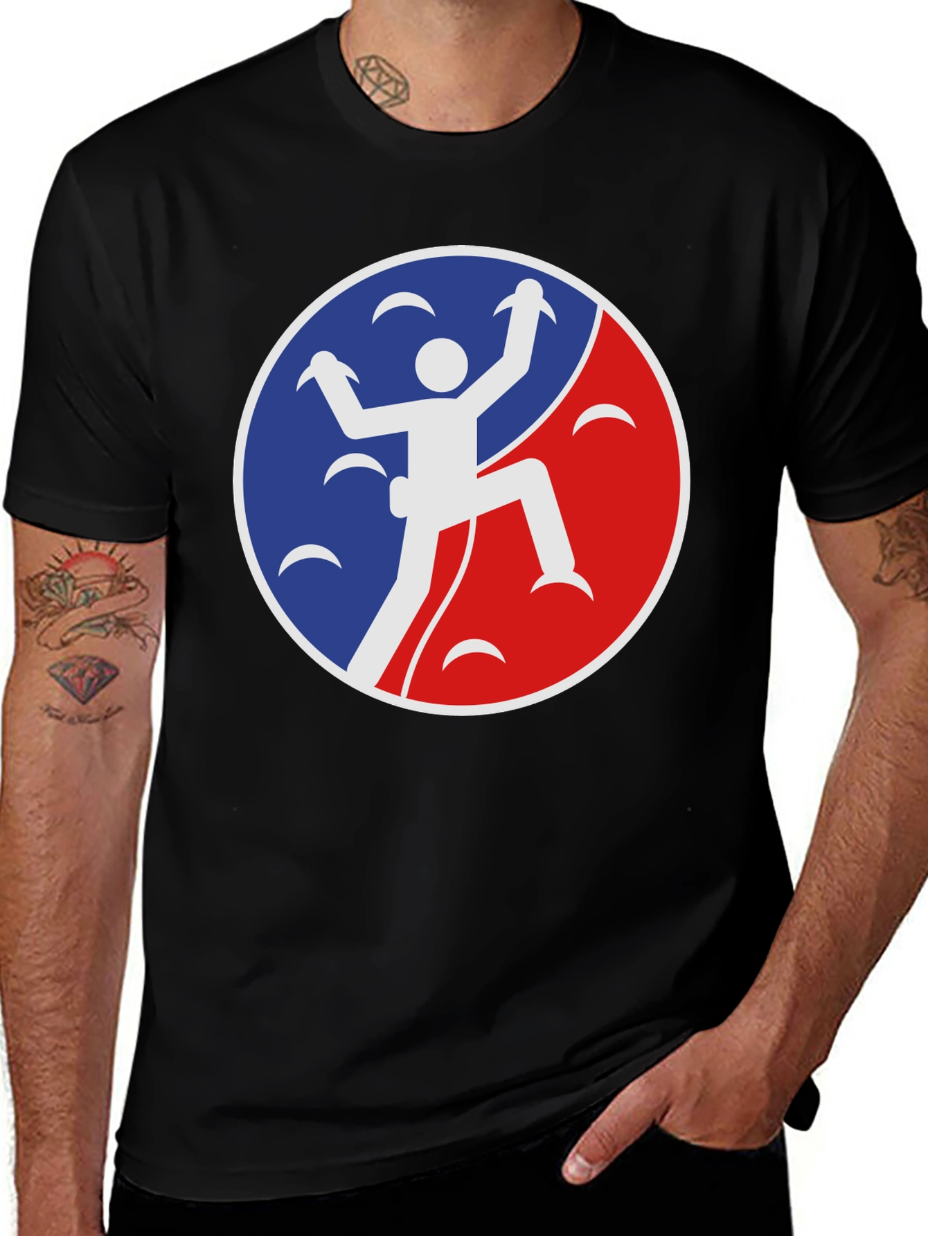 Variant 30 of Climbing Icon Black T-Shirt