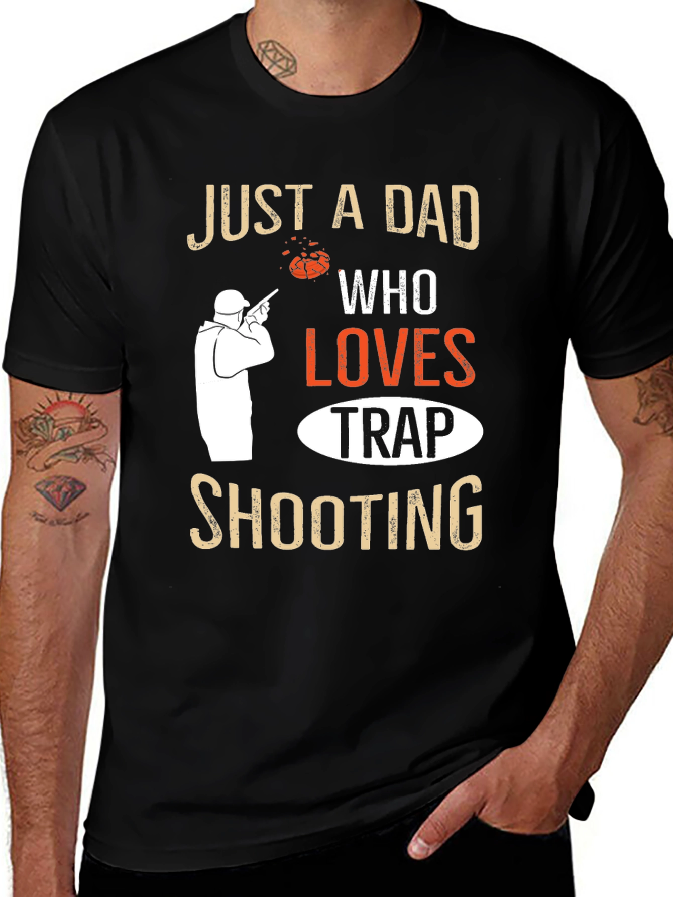 Just A Dad Who Loves Trap Shooting T-Shirt