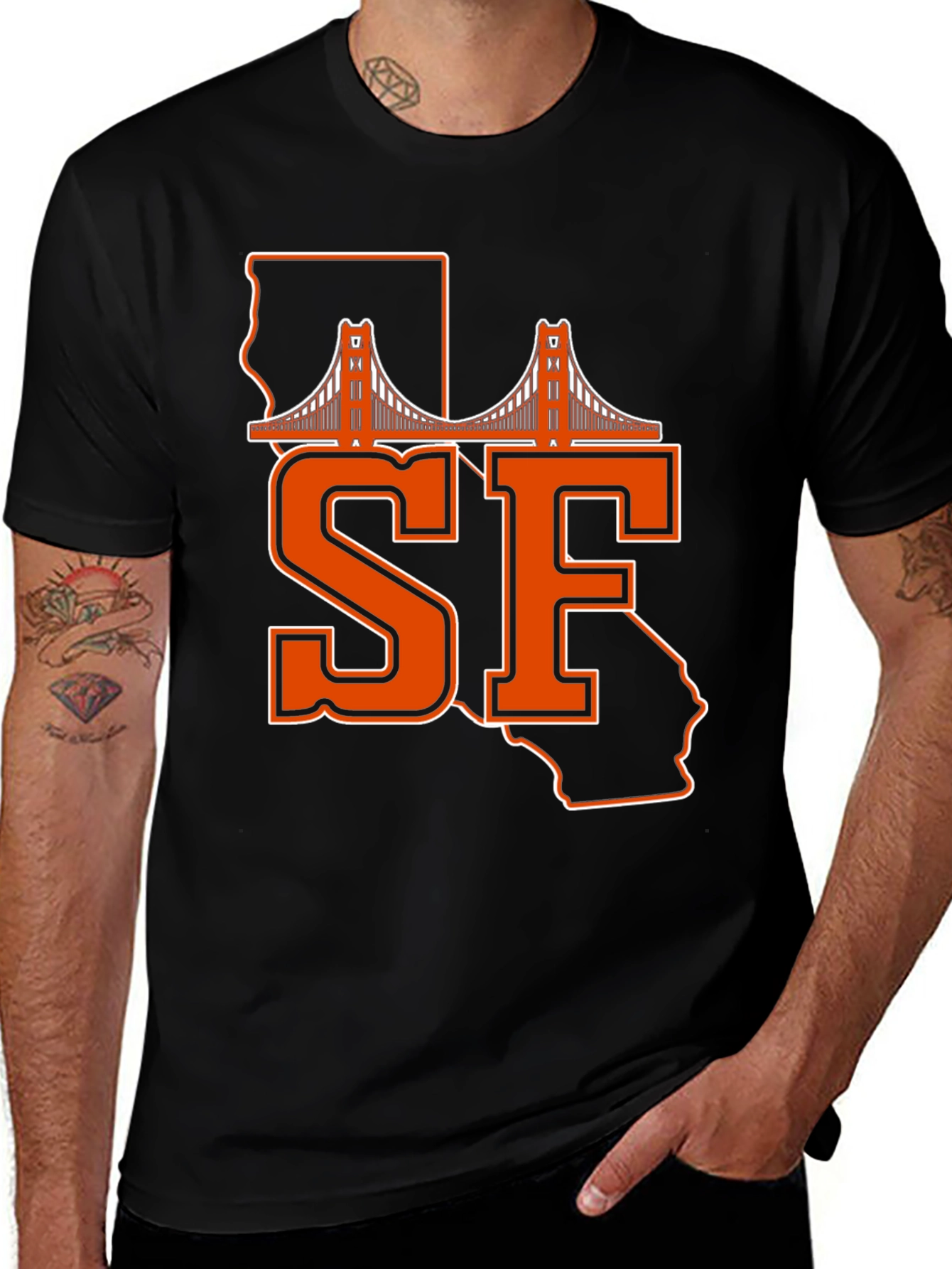SF Giants T-Shirt: Golden Gate Bridge California