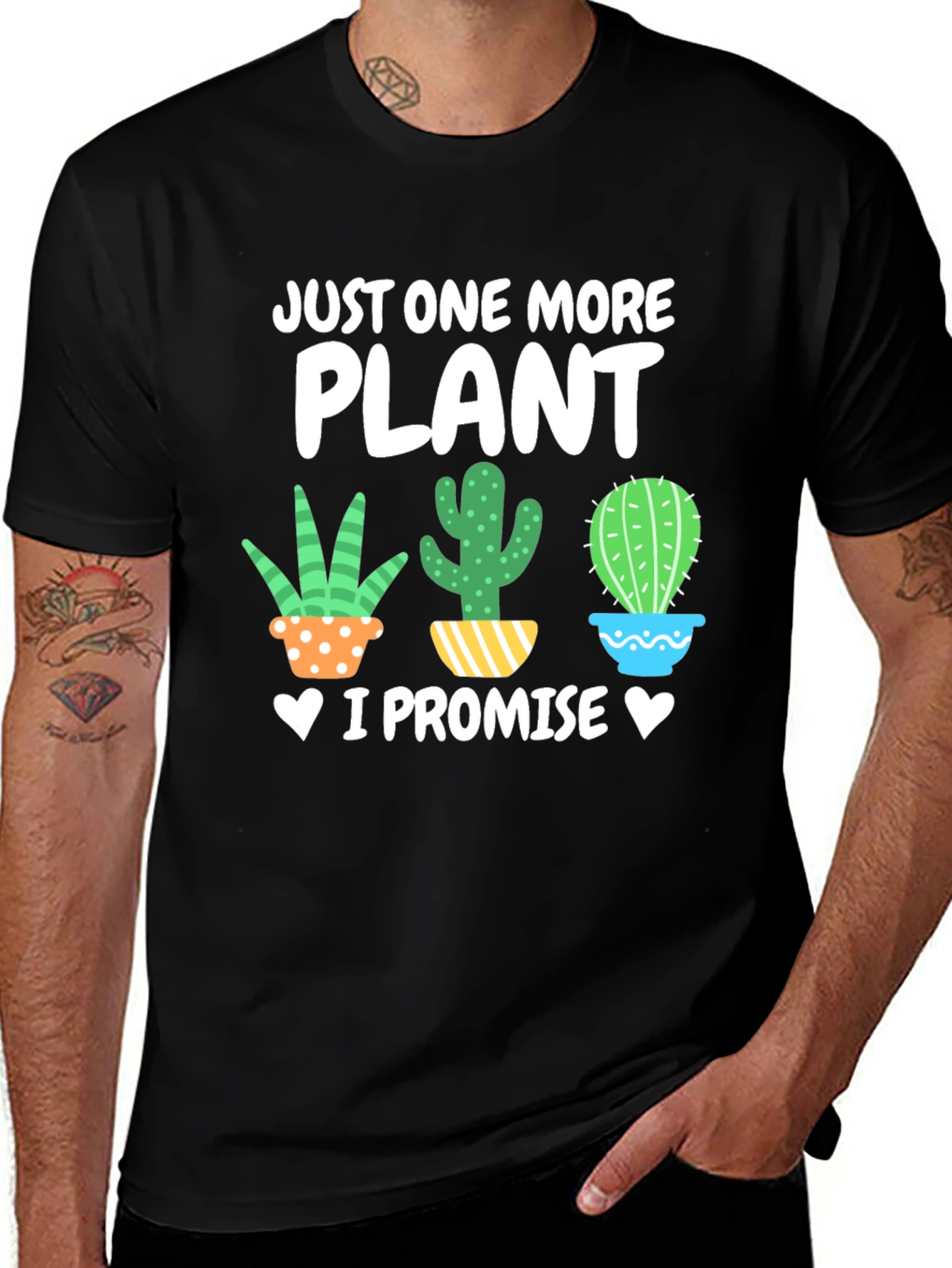 Variant 28 of Just One More Plant T-Shirt - Cactus Lover Tee