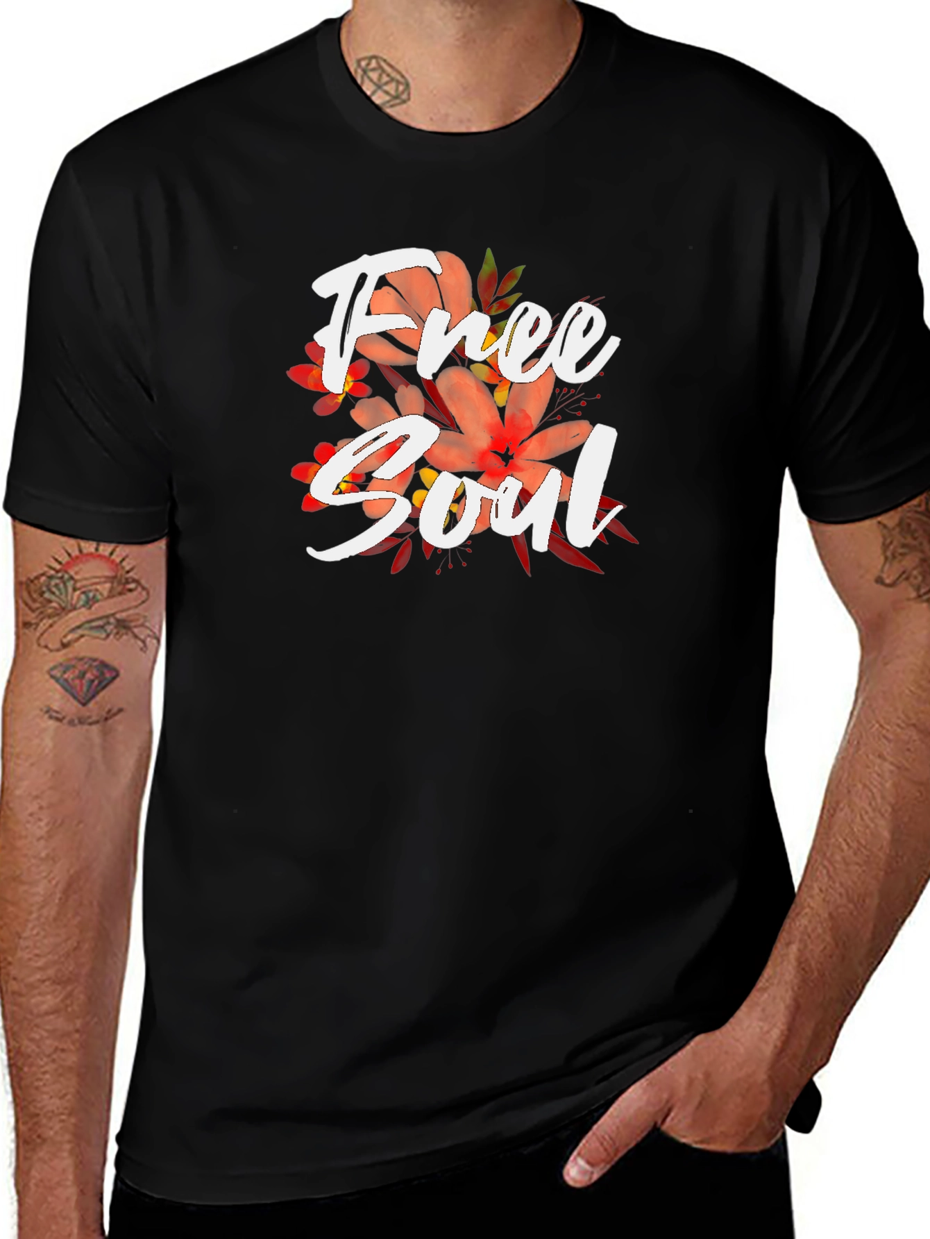 Free Soul Graphic Black T-Shirt