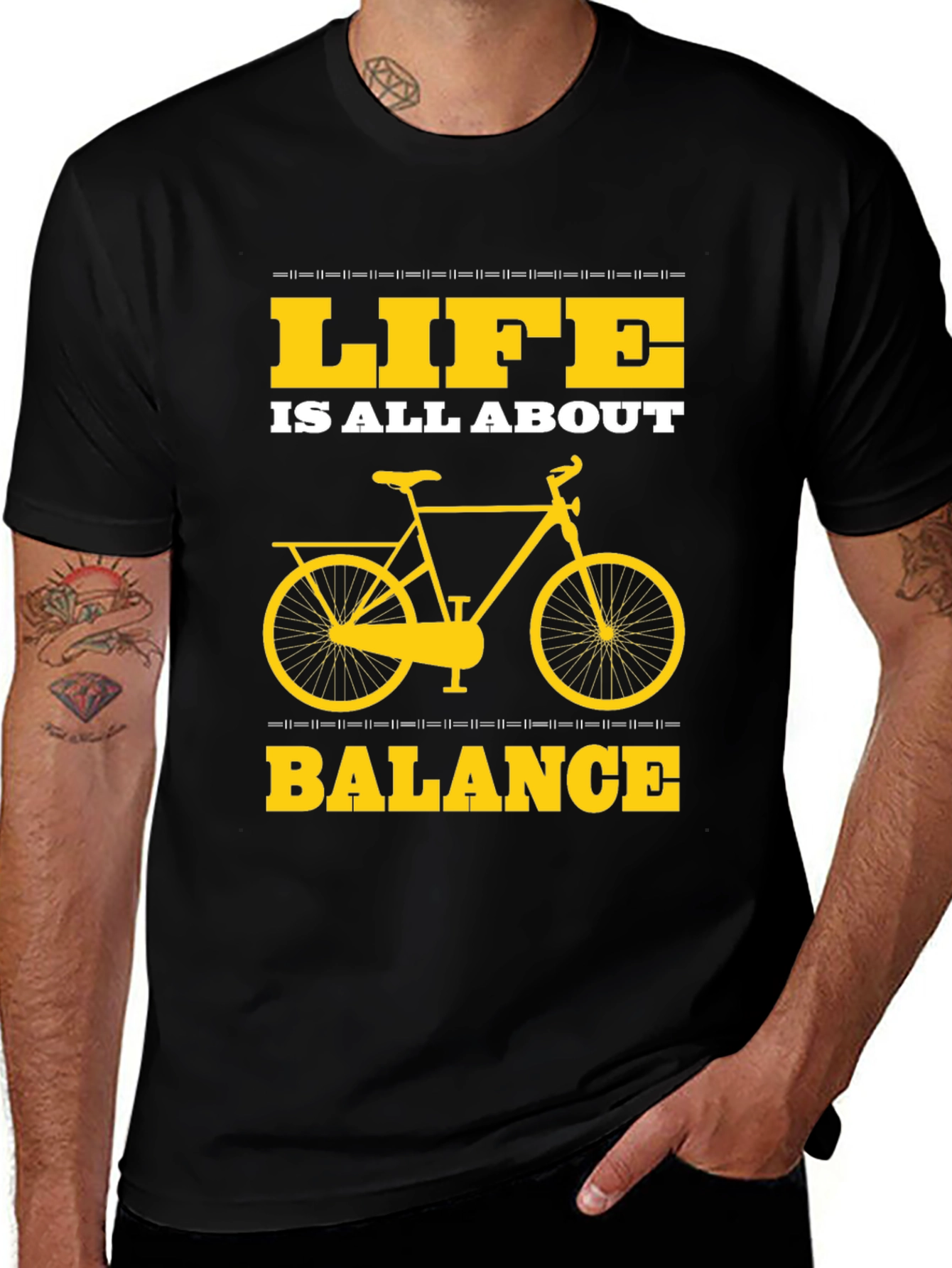 Variant 10 of Life is All About Balance Graphic T-Shirt