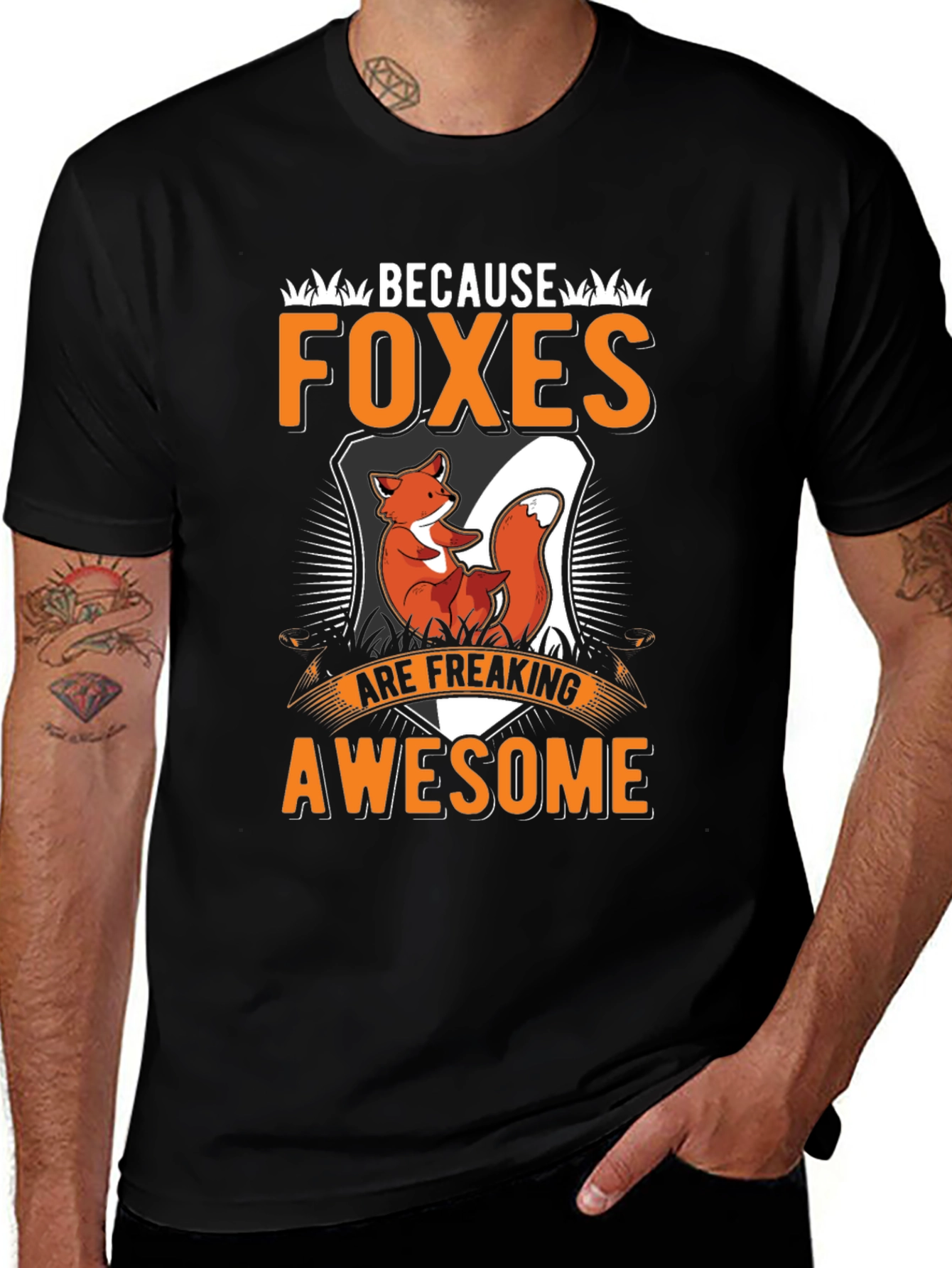 Variant 18 of Foxes Are Freaking Awesome Graphic T-Shirt