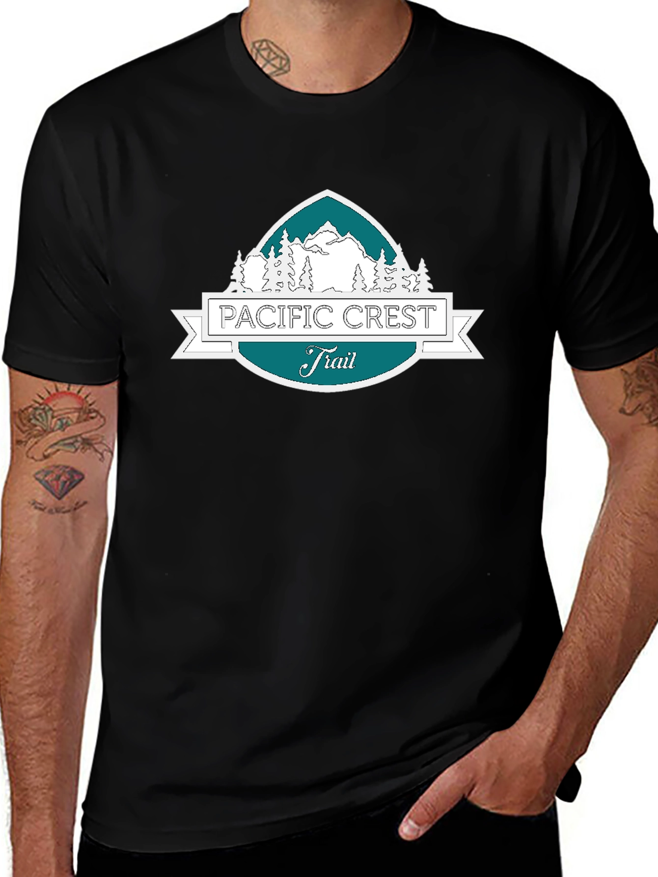 Variant 25 of Pacific Crest Trail Black Tee
