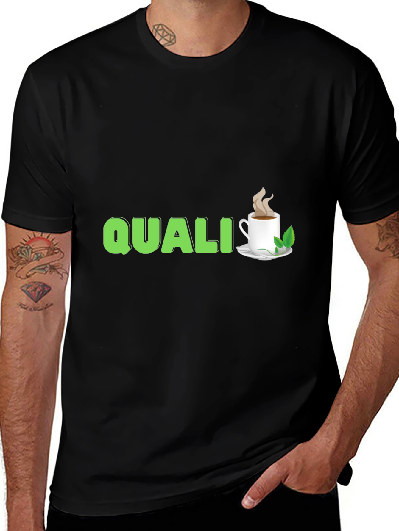 Variant 14 of Quali-Tea T-Shirt - Black