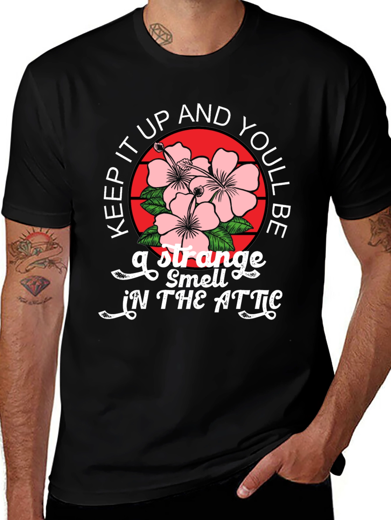 Variant 27 of Keep It Up Strange Smell In The Attic Graphic T-Shirt