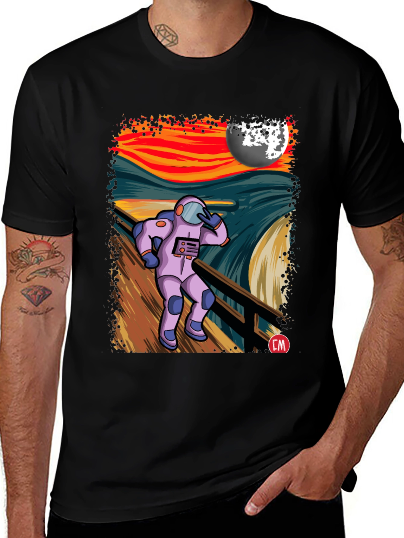 Variant 29 of Astronaut Scream T-Shirt - Unique Graphic Tee